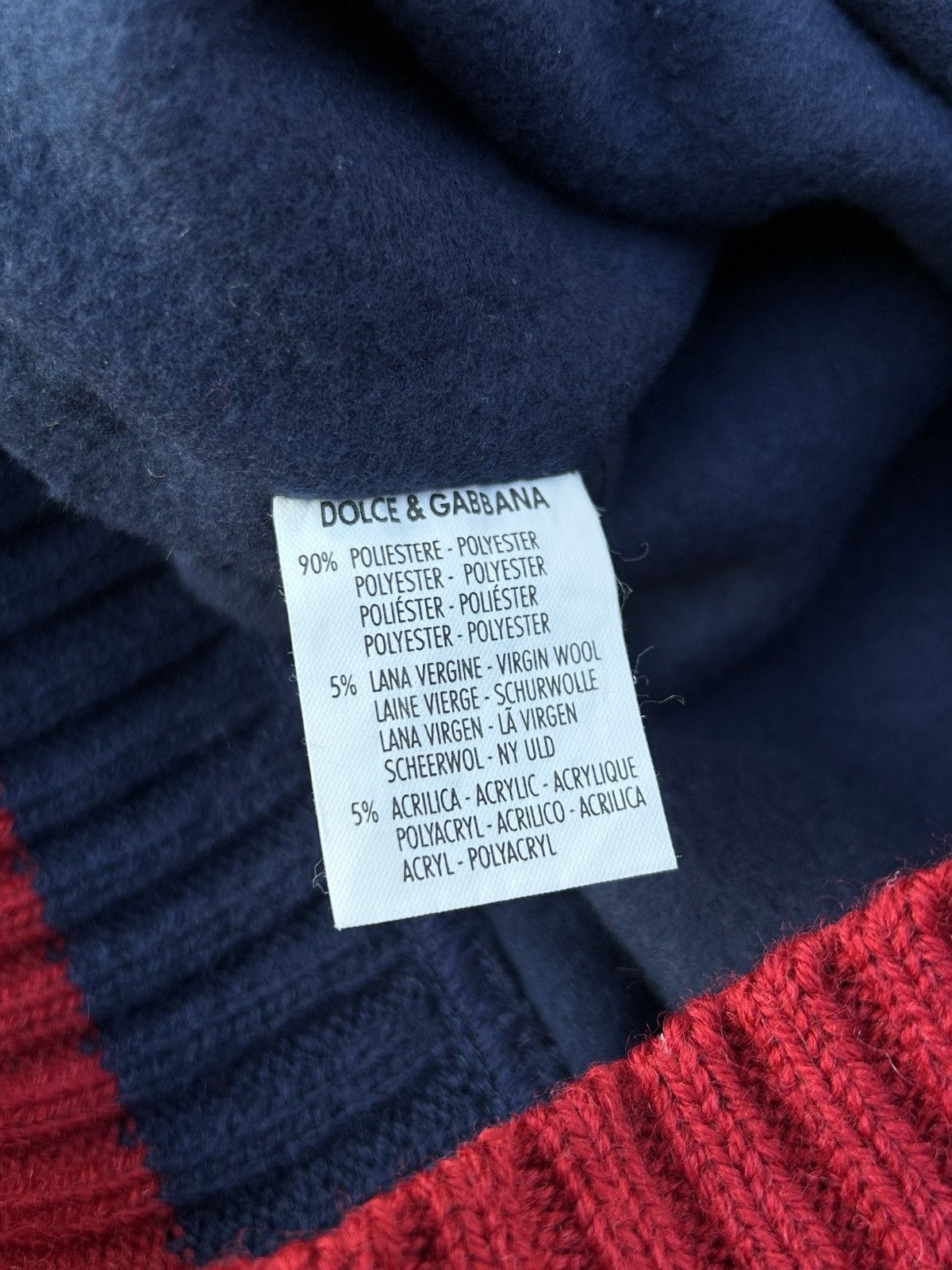Dolce & Gabbana Vintage Dolce Gabbana Fleece V Neck Sweatshirt In Blue 38 Size XS / US 0-2 / IT 36-38 - 9 Thumbnail