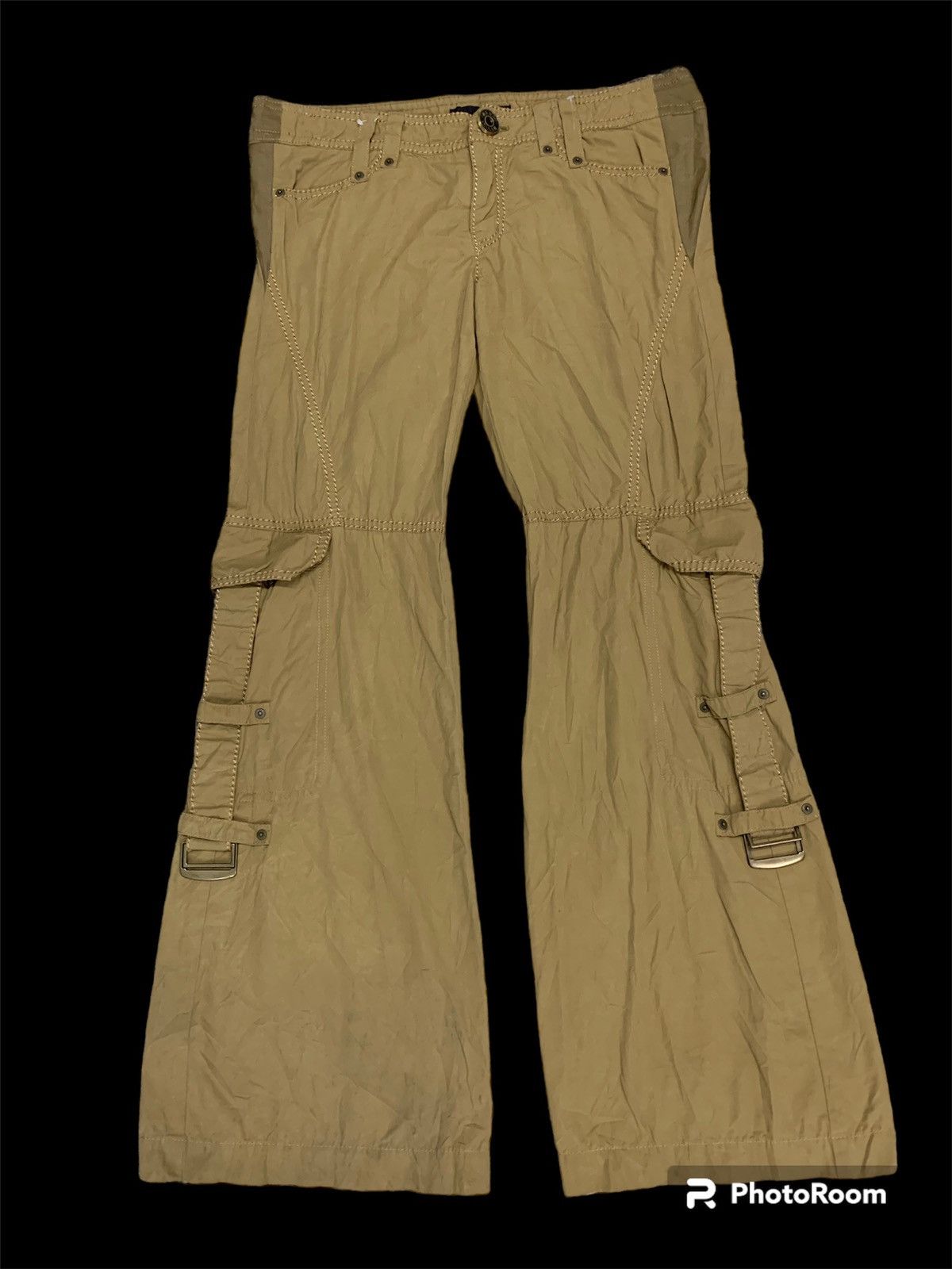 image of Avant Garde x If Six Was Nine Flarejean Paul Gaultier Inspired Brand Luxxm Flare Bondage in Brown (