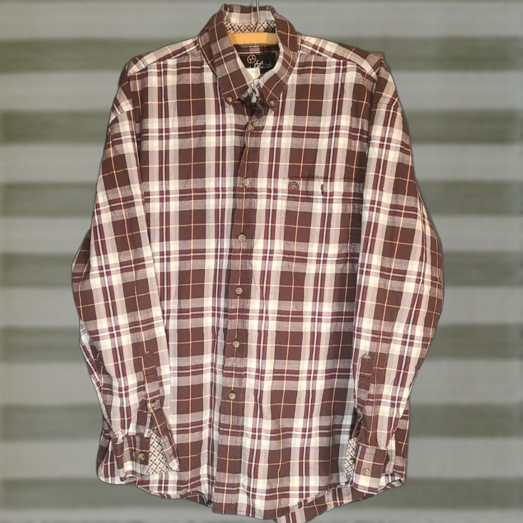 Wrangler VINTAGE Wrangler George Strait Button Up Shirt Large Adult Red Plaid Pocket Mens Size US L / EU 52-54 / 3 - 1 Thumbnail