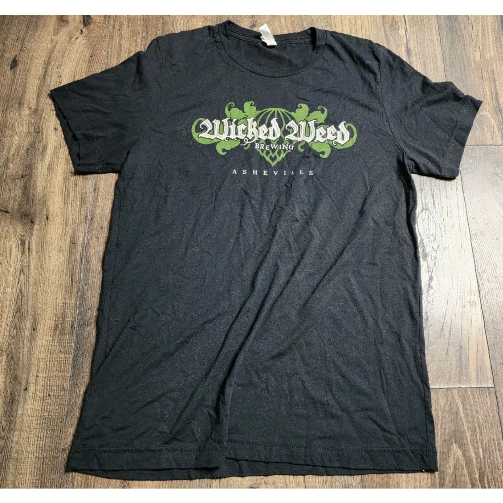 Vintage Wicked Weed Brewing T Shirt Adult M Asheville NC Double Sided Size US M / EU 48-50 / 2 - 2 Thumbnail