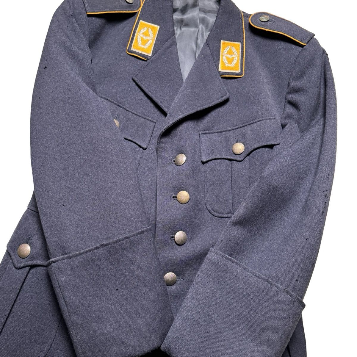 Vintage West German Bundeswehr Luftwaffe Air Force Uniform Jacket 65 Size US L / EU 52-54 / 3 - 3 Thumbnail