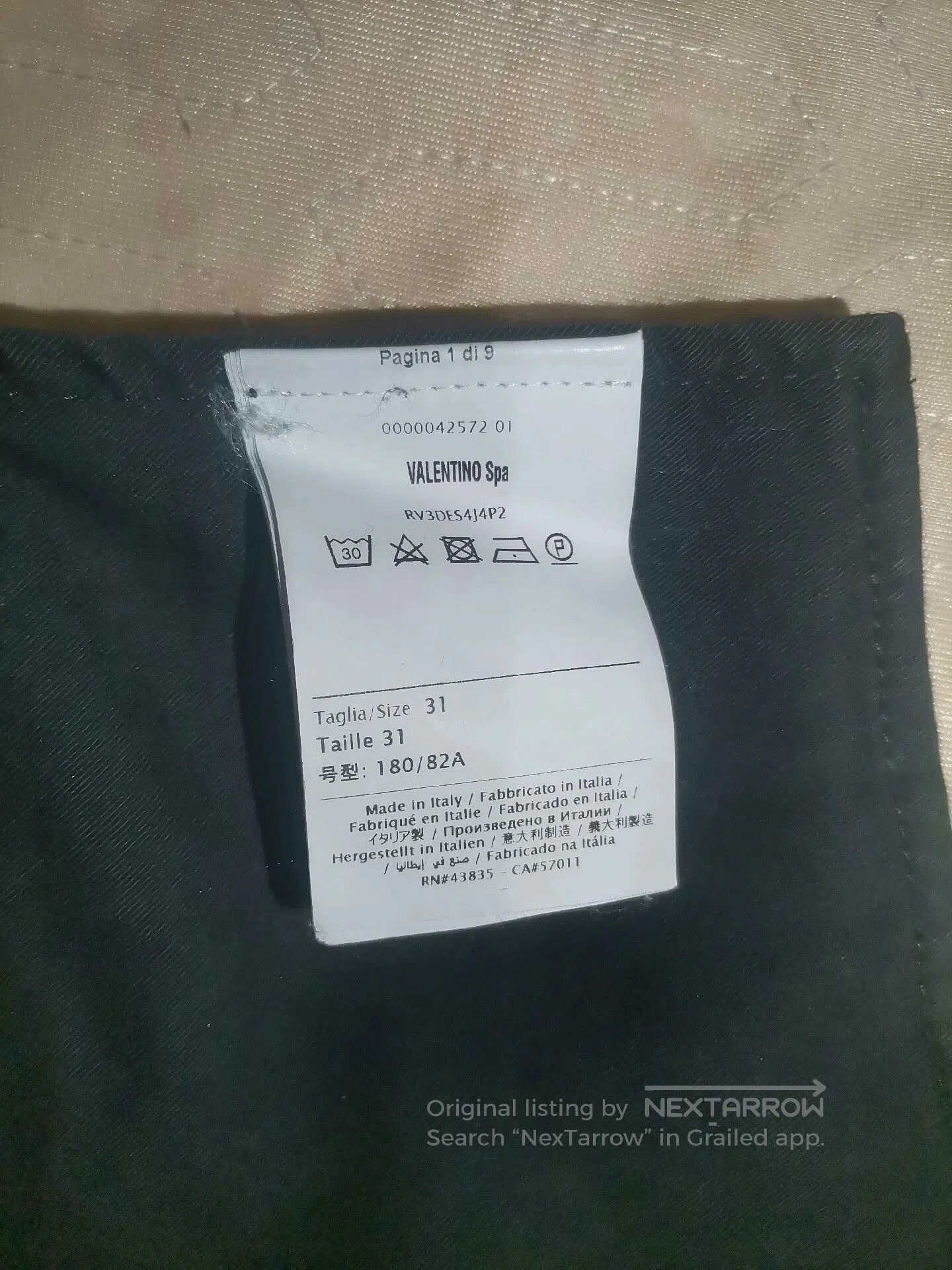Valentino Valentino Men's Black Jeans. Size US 31 - 4 Thumbnail