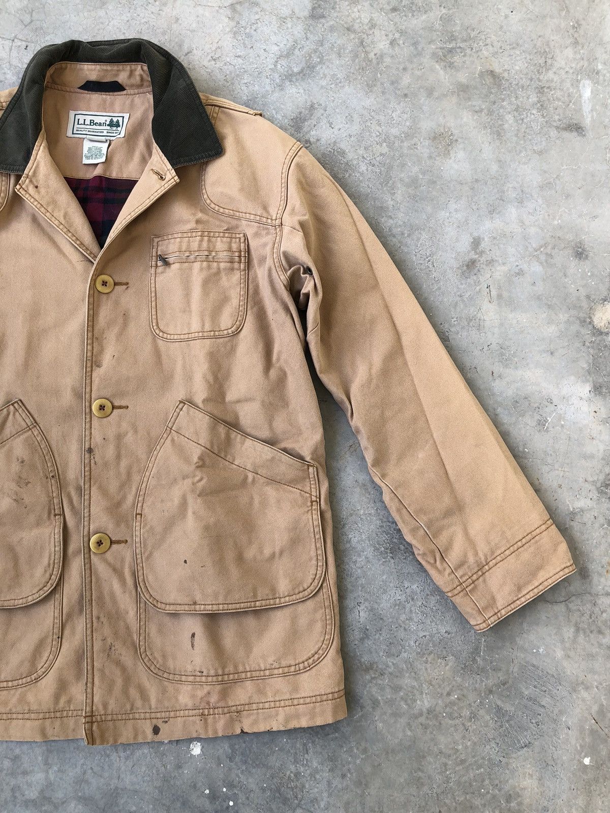 L.L. Bean LL Bean Vintage Barn Chore Lined Hunting Coat Jacket Size US M / EU 48-50 / 2 - 6 Thumbnail