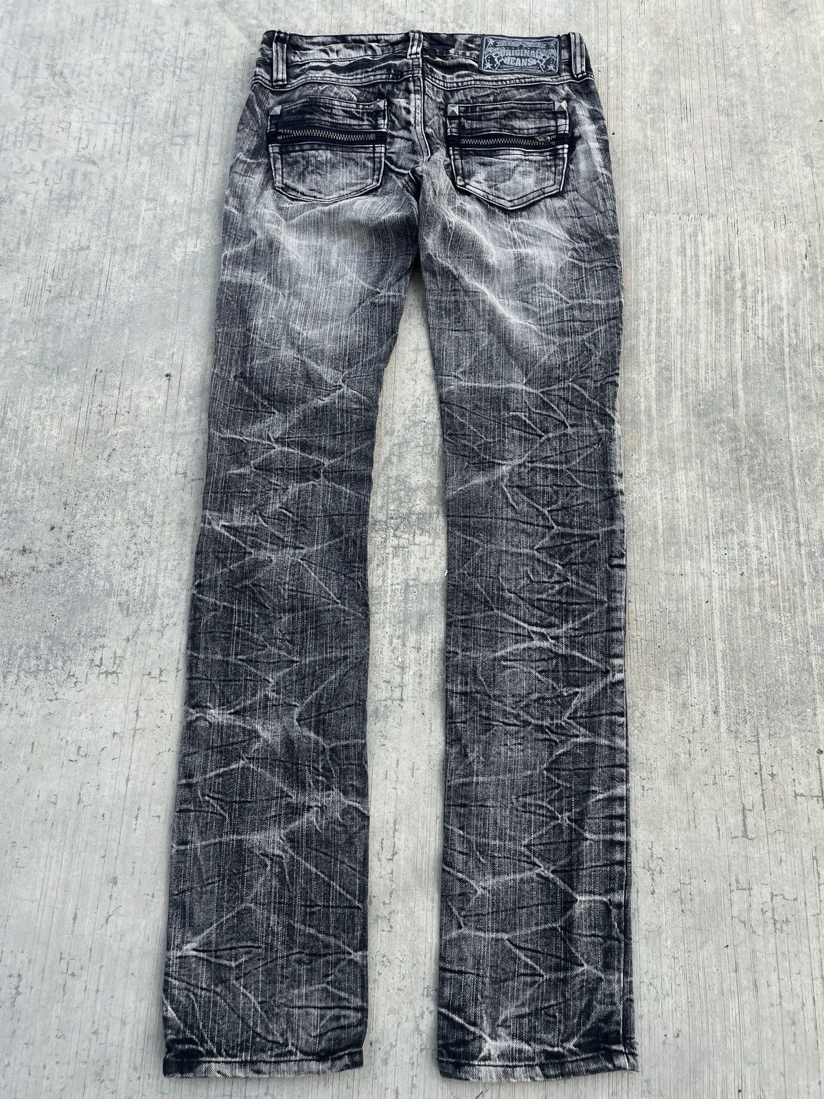Japanese Brand 💥RARE💥 JAPANESE BRAND STUDDED DISTRESSED FLORAL SKINNY JEANS Size US 30 / EU 46 - 2 Thumbnail
