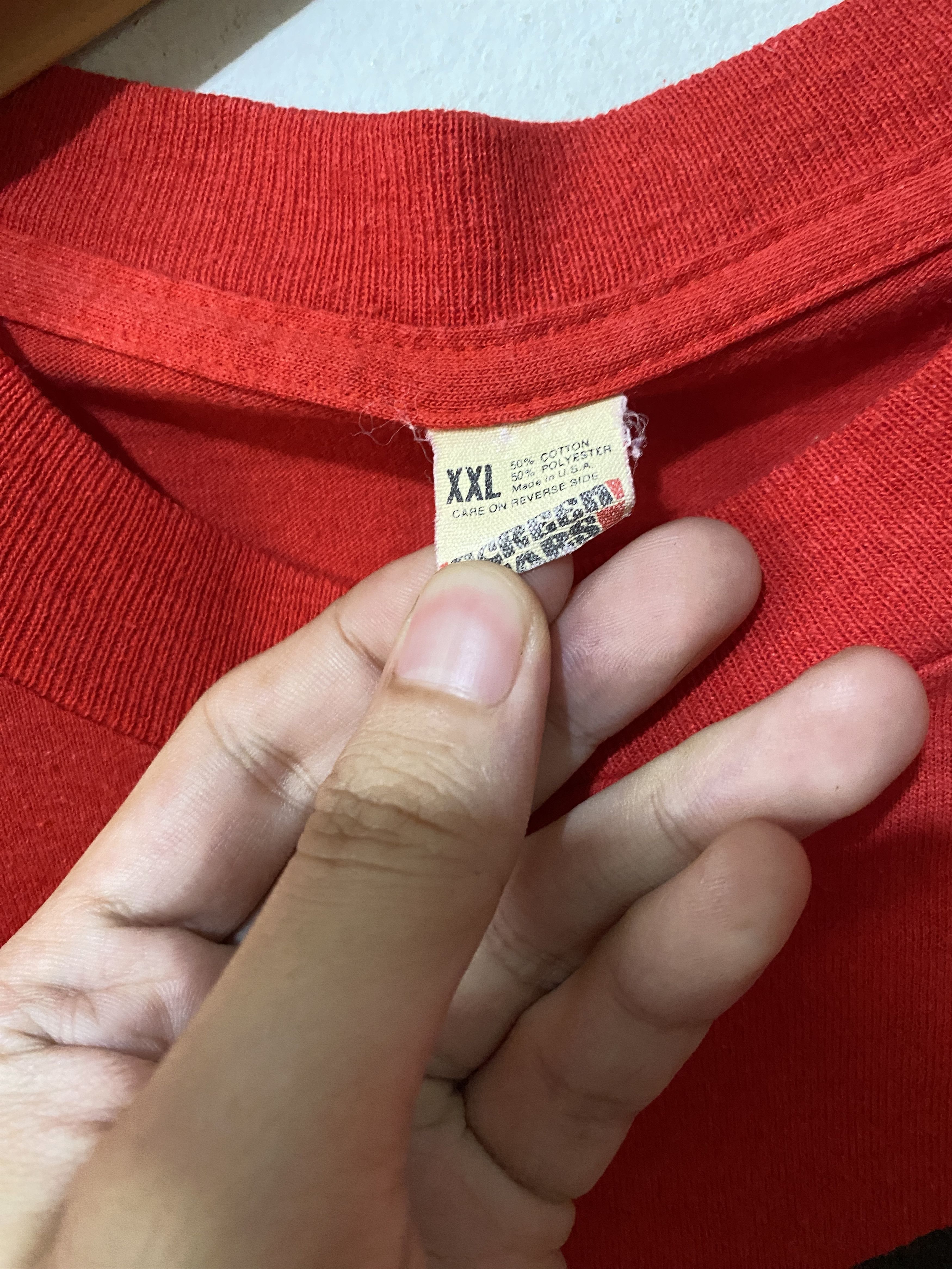 D.A.R.E × Vintage Vintage 80s DARE To Keep Kids Off Drugs Red Tee Size US XL / EU 56 / 4 - 3 Thumbnail