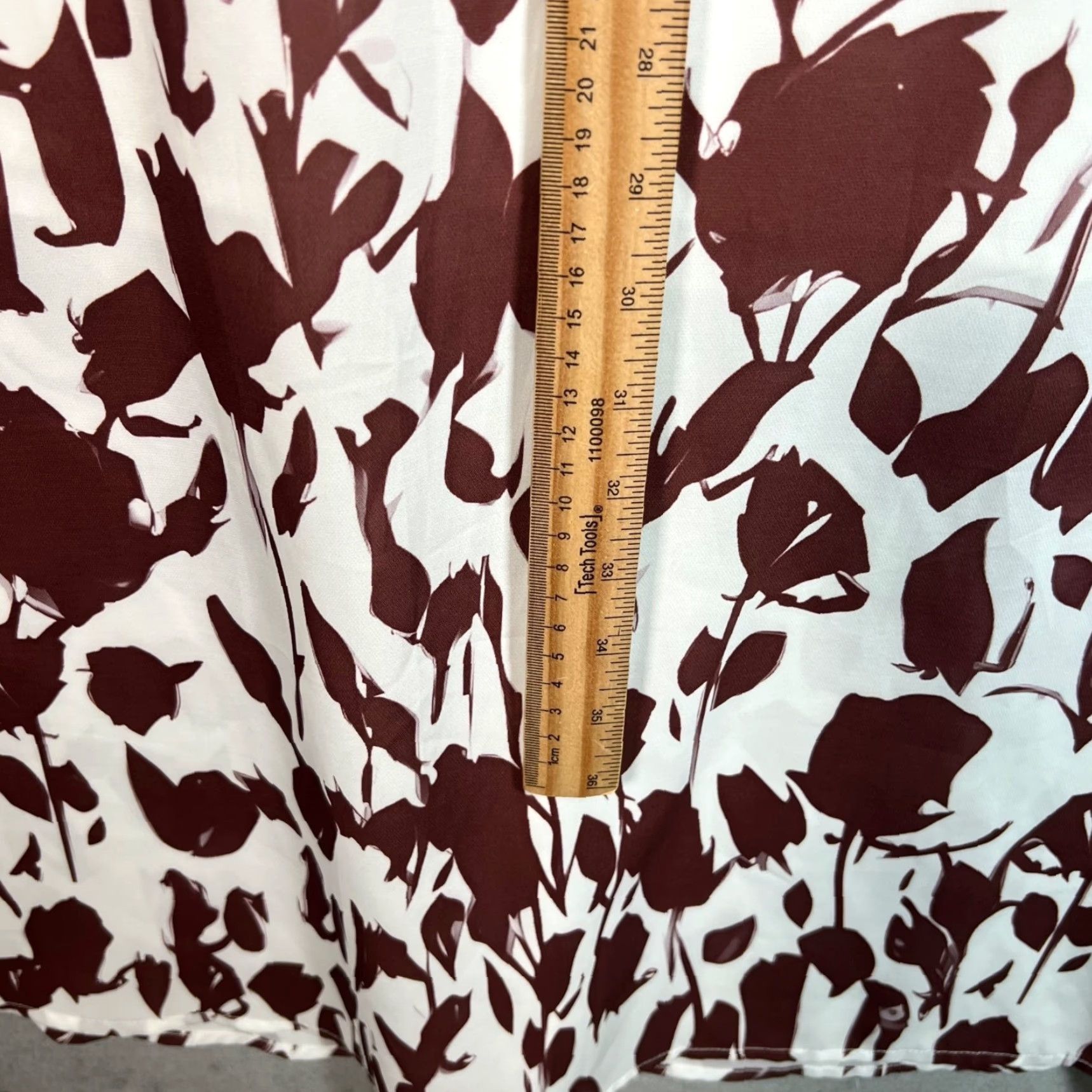 Vintage Rihoas Small Halter Neck Floral Maxi Dress Brown & White Polyester Sleeveless Size S / US 4 / IT 40 - 6 Thumbnail