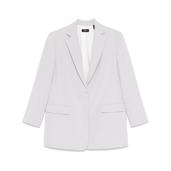Theory THEORY Women Suit Jackets O1109105 B6M SILVER Size XS / US 0-2 / IT 36-38 - 1 Thumbnail