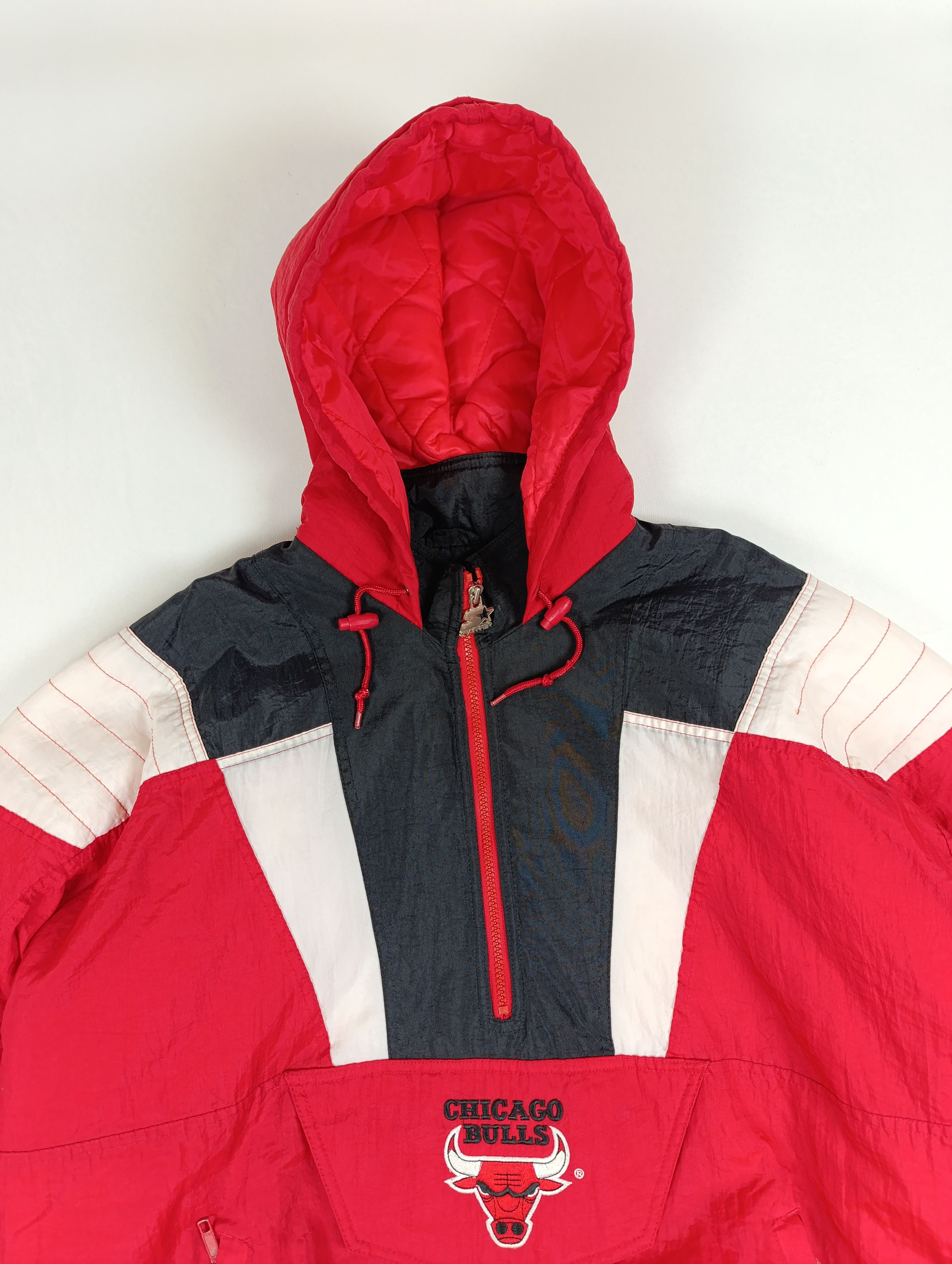 Starter VINTAGE 90S STARTER CHICAGO BULLS JACKET KANGAROO POCKET Size US XL / EU 56 / 4 - 10 Thumbnail