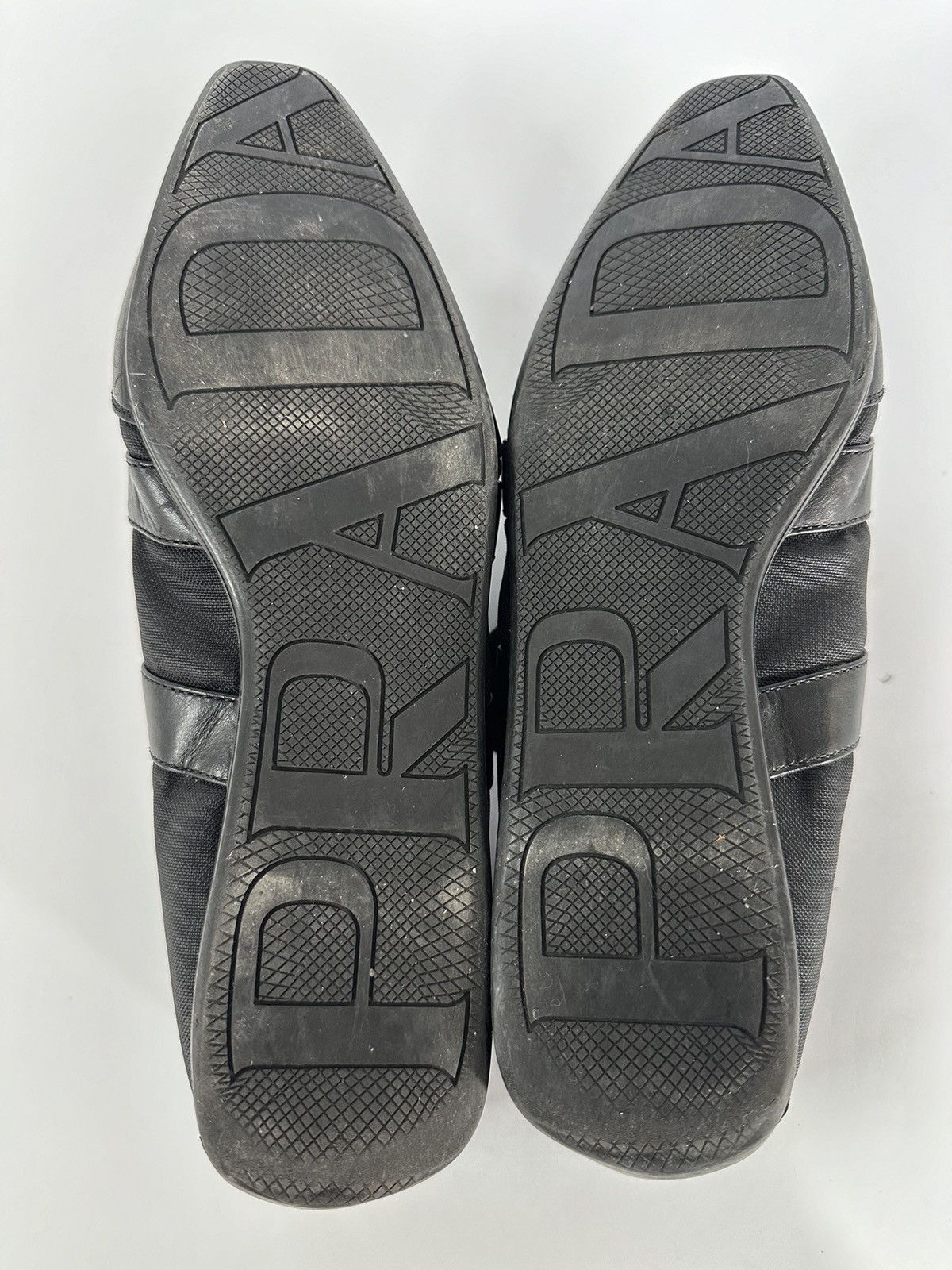 Prada 💗Prada Black Canvas💗 Leather Sneakers Size 38 Size US 8 / IT 38 - 5 Thumbnail
