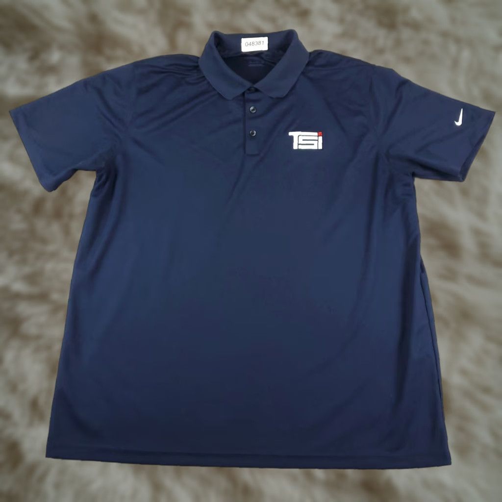 Nike Nike Polo Shirt Mens XL Blue Swoosh Dri-Fit Golf Casual Short Sleeve Polo Shirt XL Men Blue Nike Golf Dri-Fit Swoosh Casual Short Sleeve Size US XL / EU 56 / 4 - 1 Thumbnail