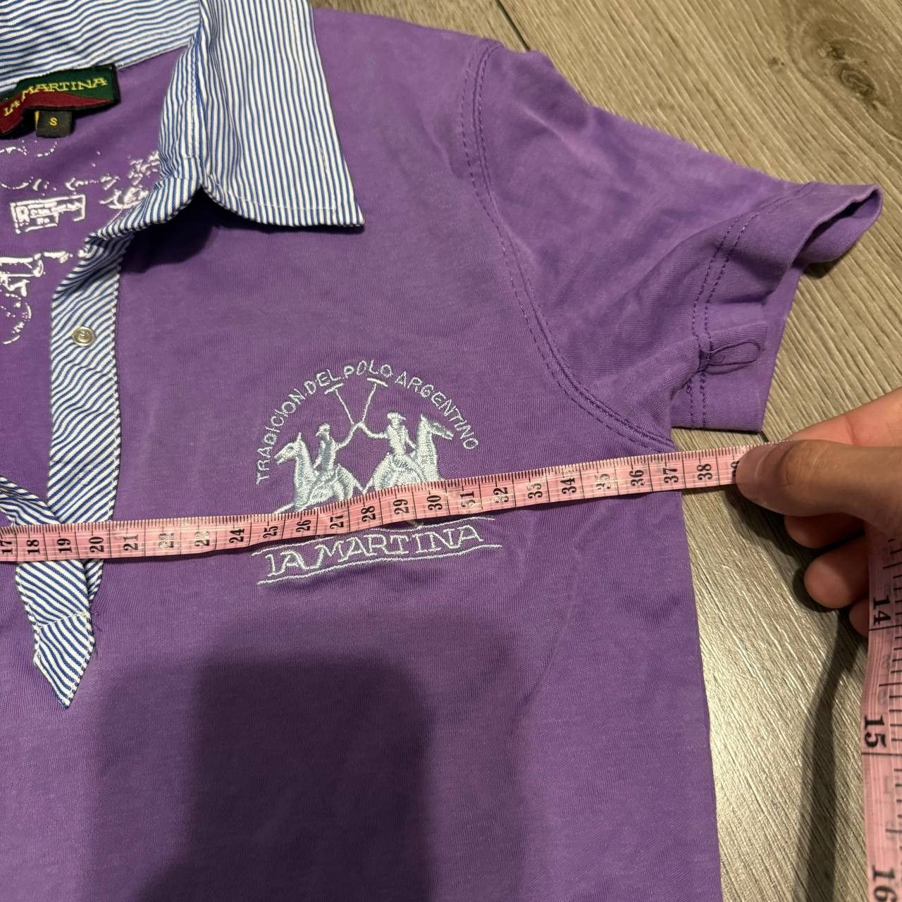 La Martina la martina womens polo t-shirt Size S Purple Size S / US 4 / IT 40 - 8 Thumbnail