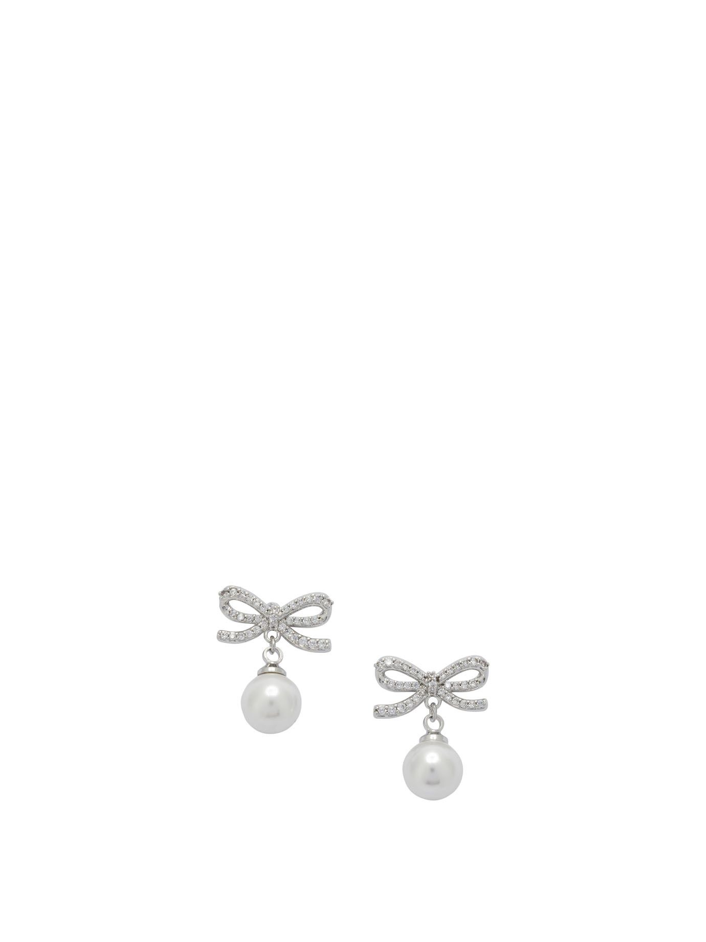 Self-Portrait Self-Portrait Earrings With Bow And Pearls Women - USA Duties Paid Size ONE SIZE - 1 Thumbnail