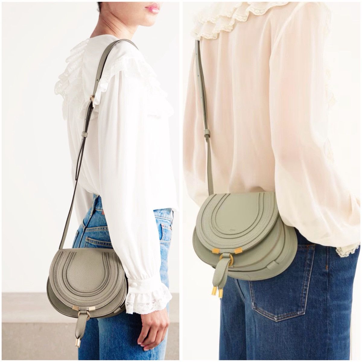 Chloe Chloe Marcie Small Crossbody Bag in Grained Calfskin Size ONE SIZE - 2 Thumbnail