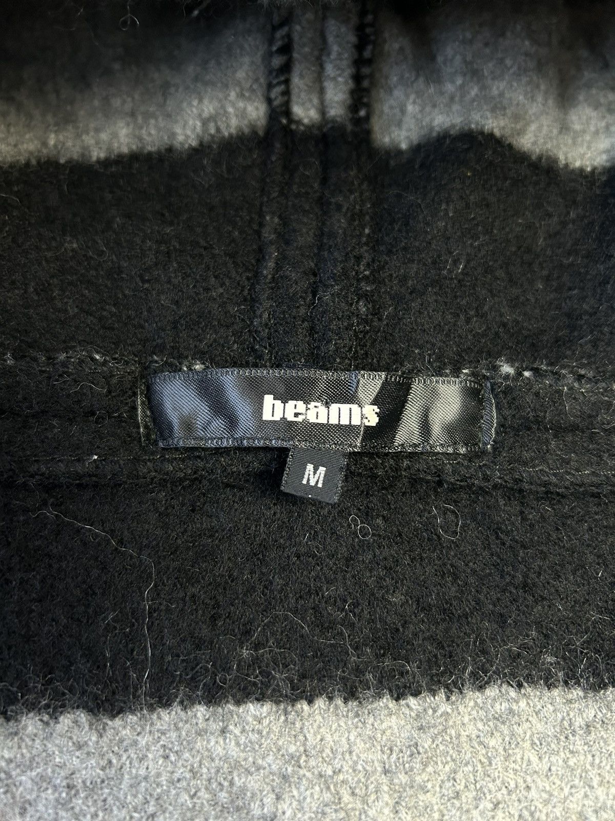 Beams Plus × Japanese Brand BEAMS STRIPPED ZIPPER HOODIE Size US M / EU 48-50 / 2 - 4 Thumbnail