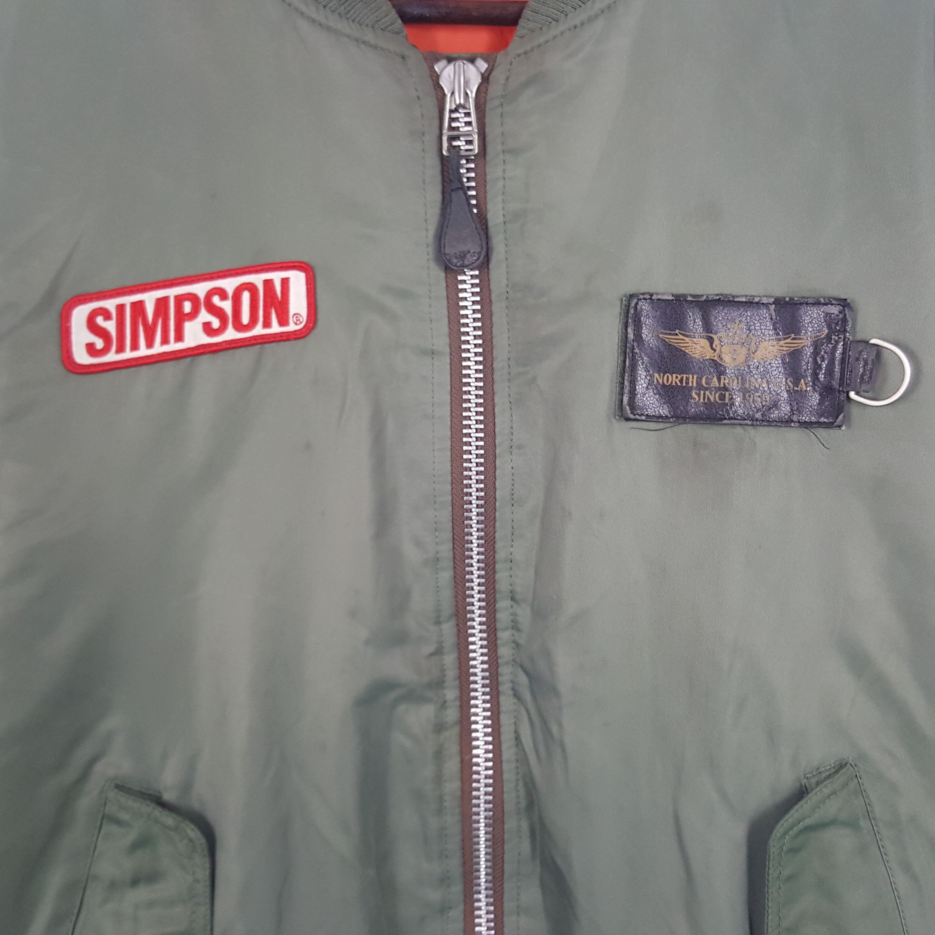 The Simpsons × Vintage Vintage Simpson Japan Military Bomber Jacket Size US XL / EU 56 / 4 - 3 Thumbnail