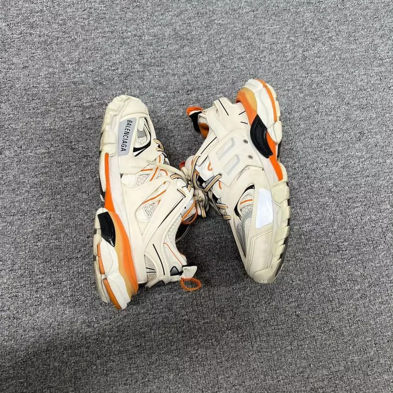 Balenciaga Balenciaga Track Sneakers in White and Orange-2505 Size US 5 / IT 35 - 6 Thumbnail