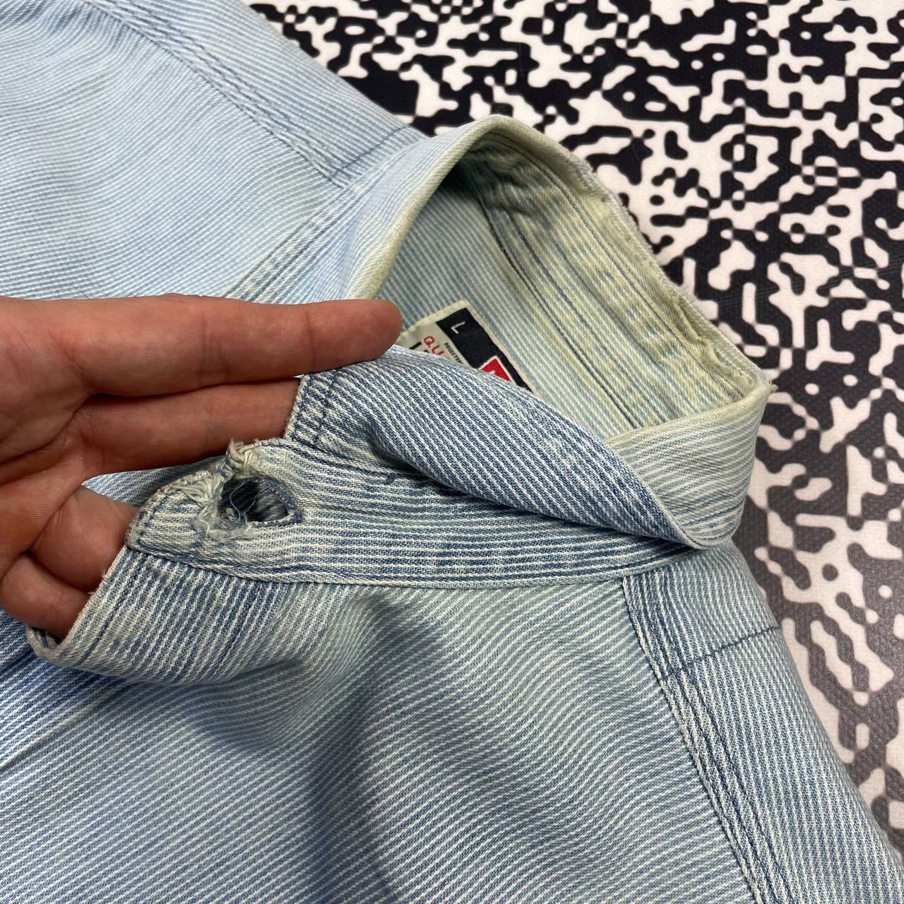 Levi's Vintage Clothing Vintage 90s Levis Rare Western Work Wear Style Shirt Size US L / EU 52-54 / 3 - 14 Thumbnail