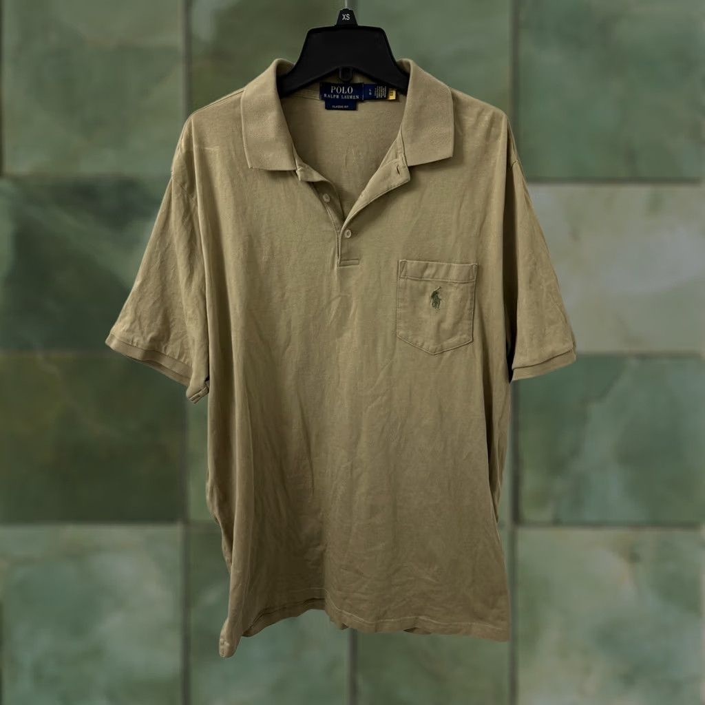 Polo Ralph Lauren Polo Ralph Lauren Shirt Mens Size L Khaki Tan Classic Fit Pocket S/S Size US L / EU 52-54 / 3 - 1 Thumbnail