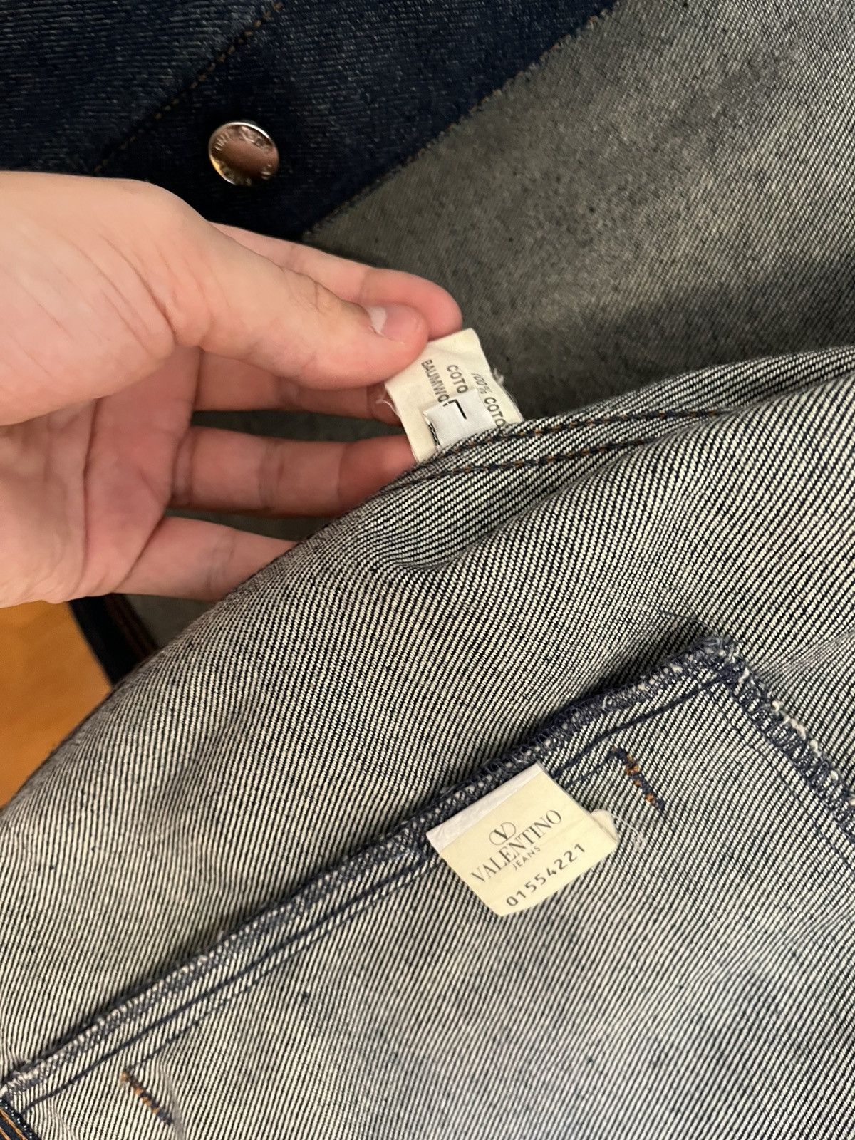Valentino Valentino Denim Jacket Size US L / EU 52-54 / 3 - 6 Thumbnail