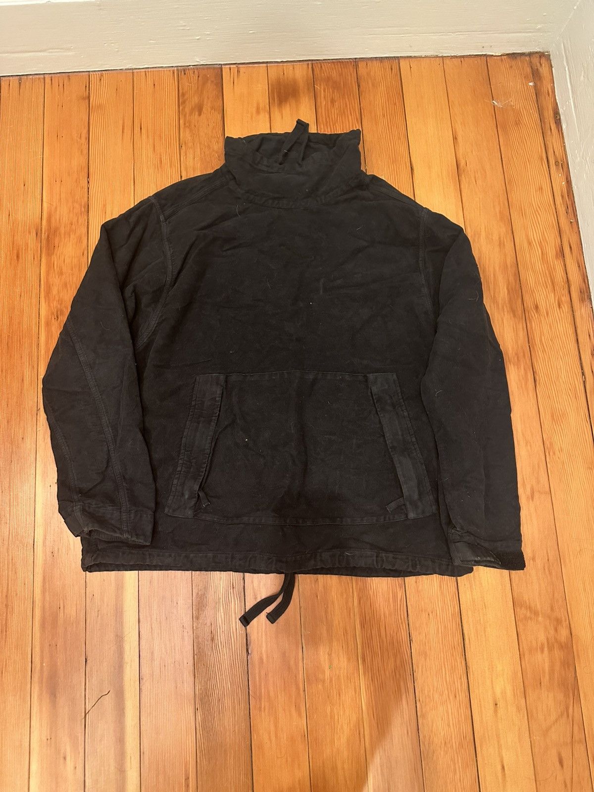Stone Island Stone Island Suede Pullover Drawstring Neckline Size L / US 10 / IT 46 - 1 Thumbnail