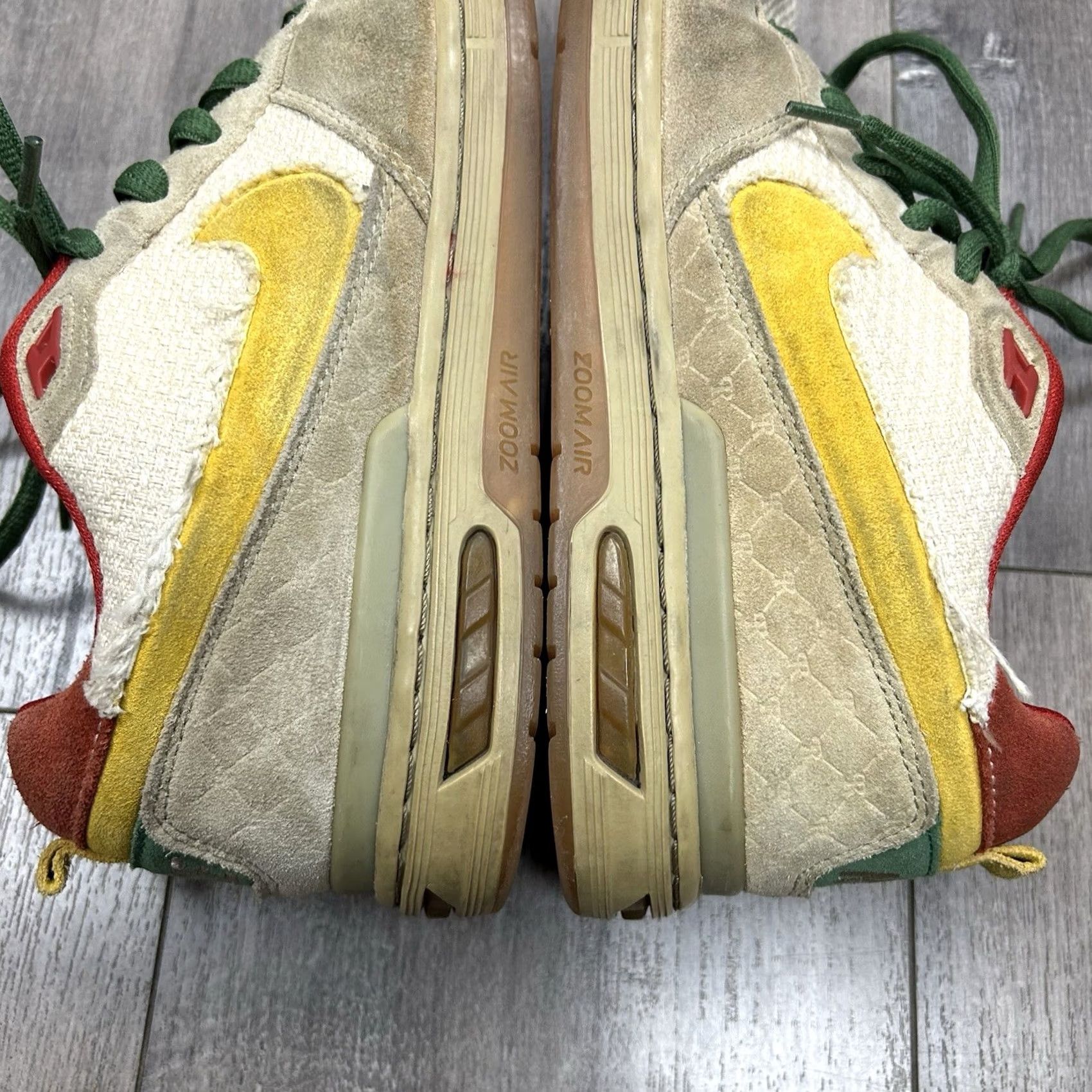 Nike Nike SB Paul Rodriguez Zoom Air Low Hemp/Rasta Size 10.5 Men's Sneaker 310802-271 Used As Is Size US 11 / EU 44 - 6 Thumbnail