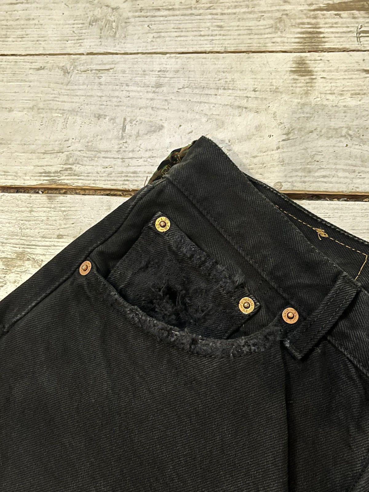 Kapital × Levi's Vintage Levi’s 501 97’ Safari Repaired Patchwork Kapital ins Size 30" / US 8 / IT 44 - 6 Thumbnail
