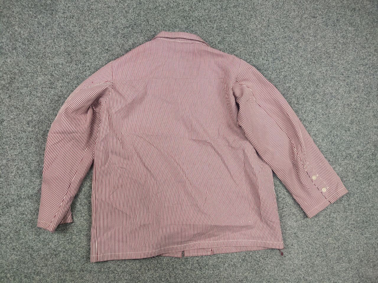 Vintage Vintage 70's Febvay Thin red stripe French Work Jacket Size US L / EU 52-54 / 3 - 10 Thumbnail