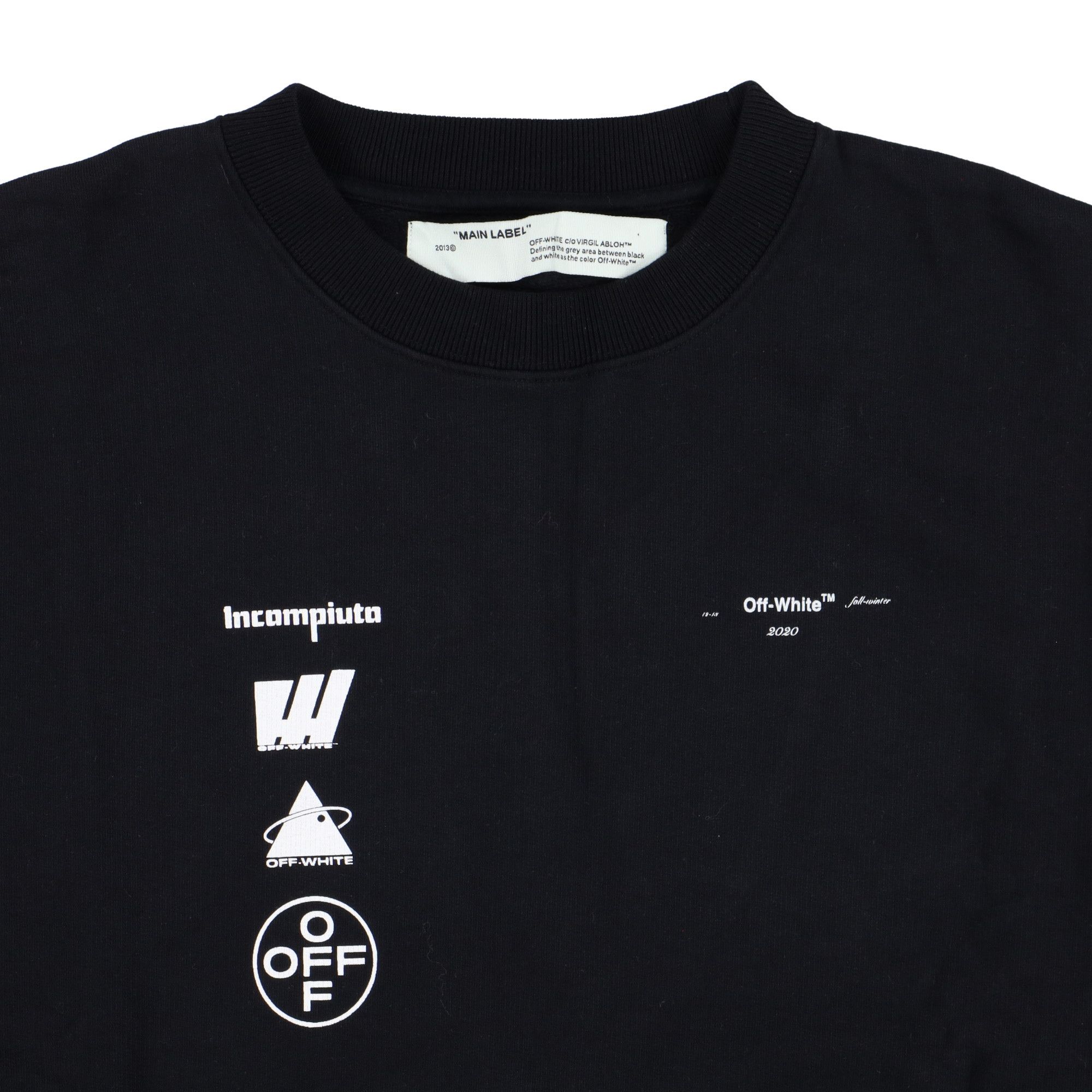 Off-White Black Mariana da Silva Logo Oversized Sweatshirt Size US M / EU 48-50 / 2 - 6 Thumbnail