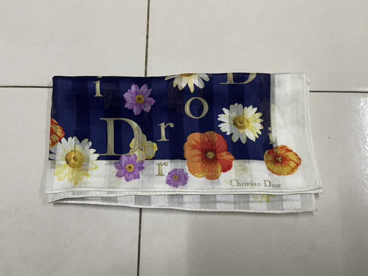 Christian Dior Monsieur × Dior CHRISTIAN DIOR Silky Scarf Handkerchief Pocket Square Size ONE SIZE - 7 Thumbnail