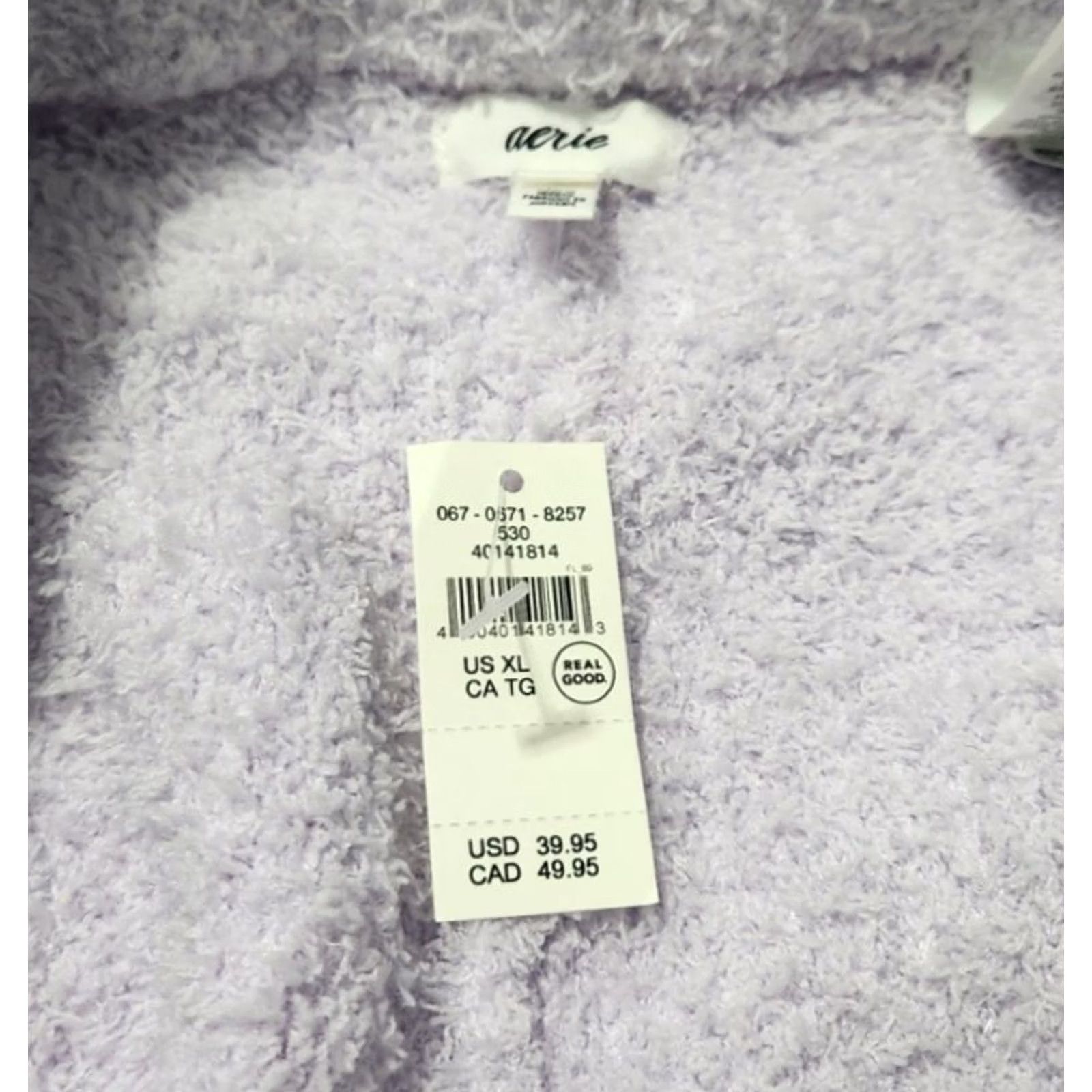Vintage Aerie Shorts Lounge Womens XL Elastic Waist Lavender Nylon Polyester Activewear Drawstring Size 40" / US 18 - 3 Thumbnail