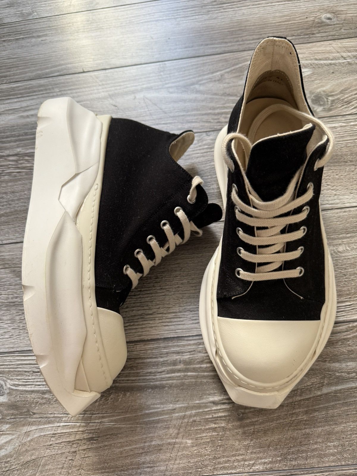 Rick Owens Drkshdw Abstract Low Black | Grailed