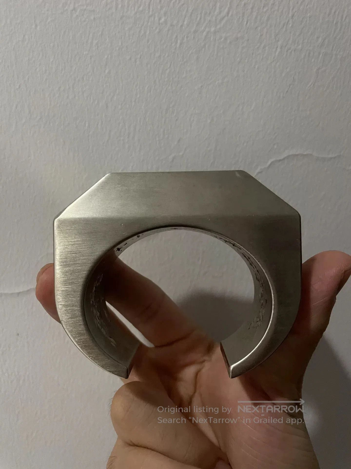 Rick Owens Rick Owens Performa Beveled Cuff Bracelet. Size ONE SIZE - 1 Thumbnail