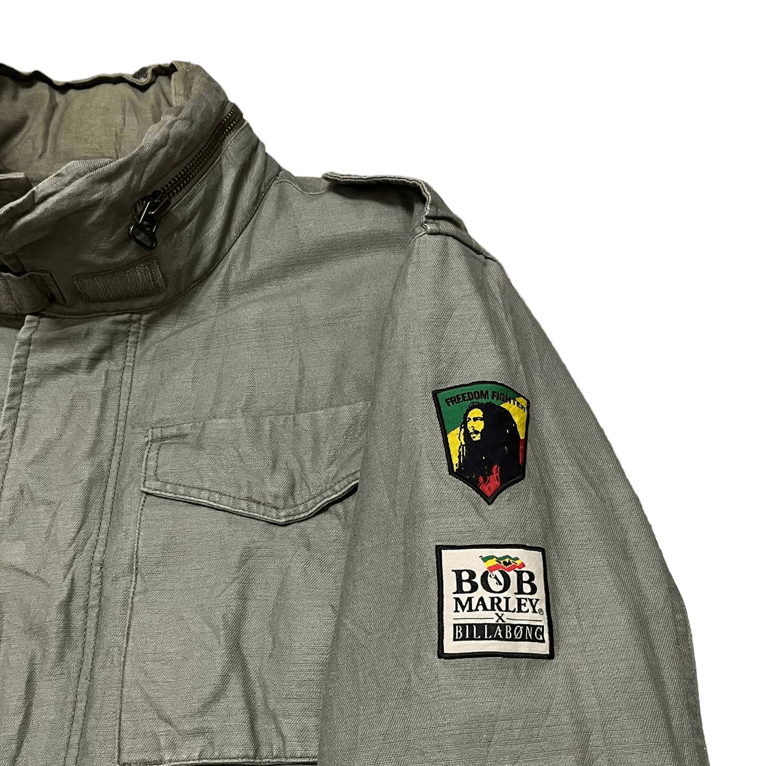 Bob Marley Vintage Billabong x Bob Marley M65 Military Cargo Jacket Size US L / EU 52-54 / 3 - 5 Thumbnail