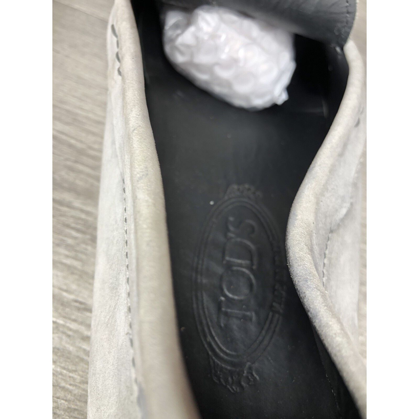 Tod's Tods Gray Suede Leather Penny Gommino Driving Loafers Shoes Size US 10.5 / EU 43-44 - 21 Thumbnail