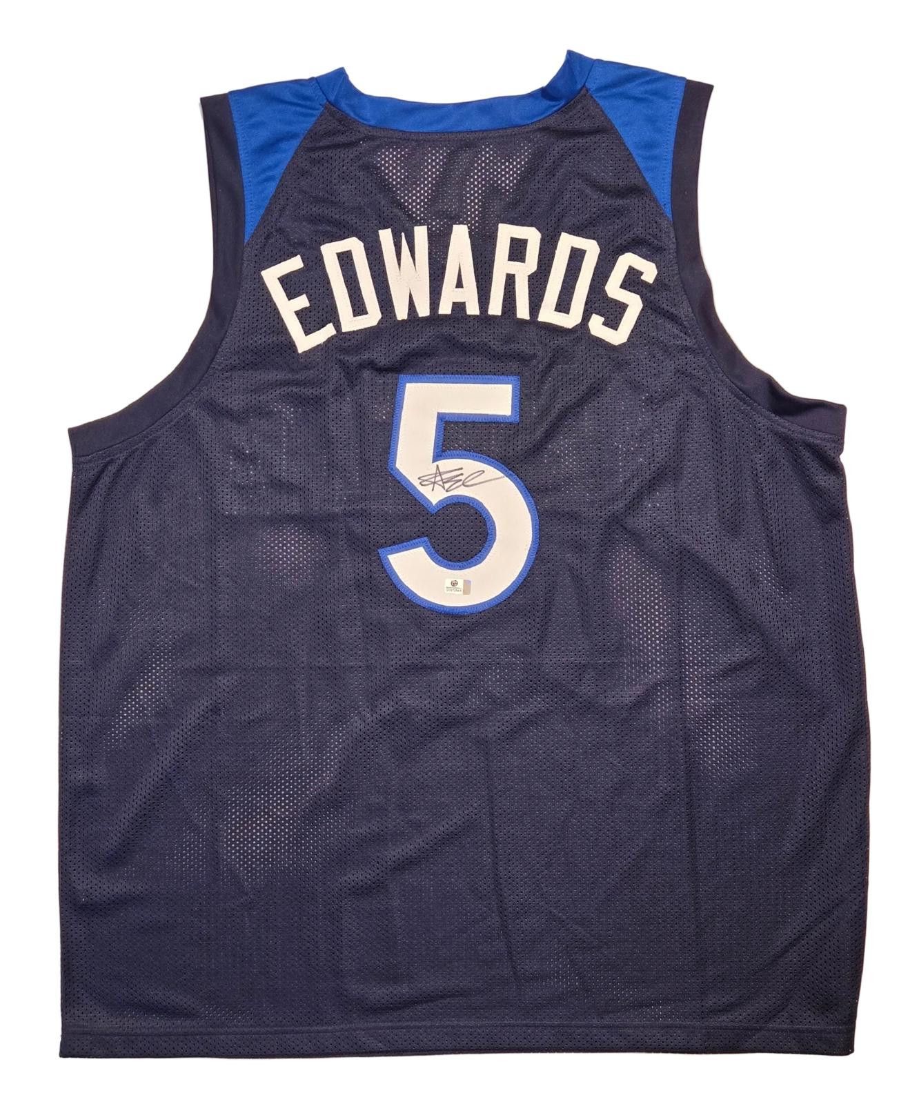 Other Anthony Edwards Timberwolves Signed Basketball Jersey coa Size ONE SIZE - 2 Thumbnail