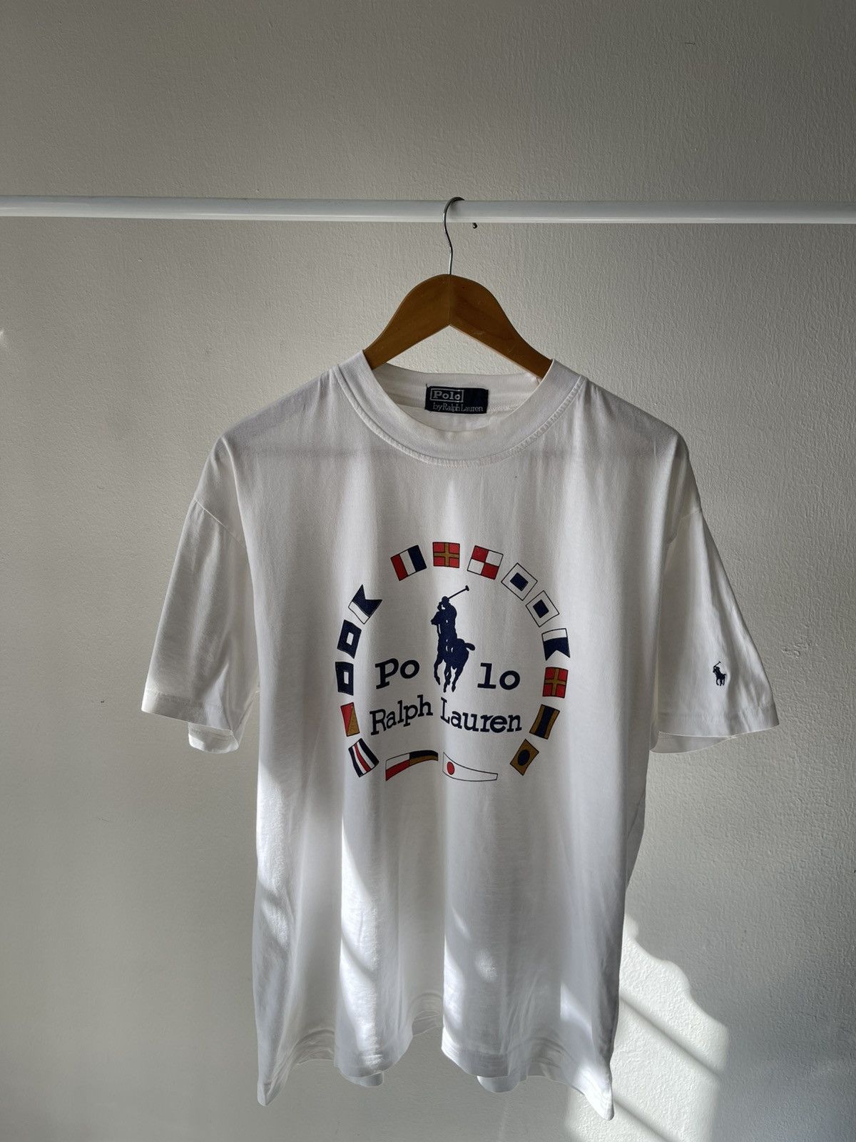 Polo Ralph Lauren × Ralph Lauren Vintage Polo Ralph Lauren Flag Tee Size US L / EU 52-54 / 3 - 2 Thumbnail