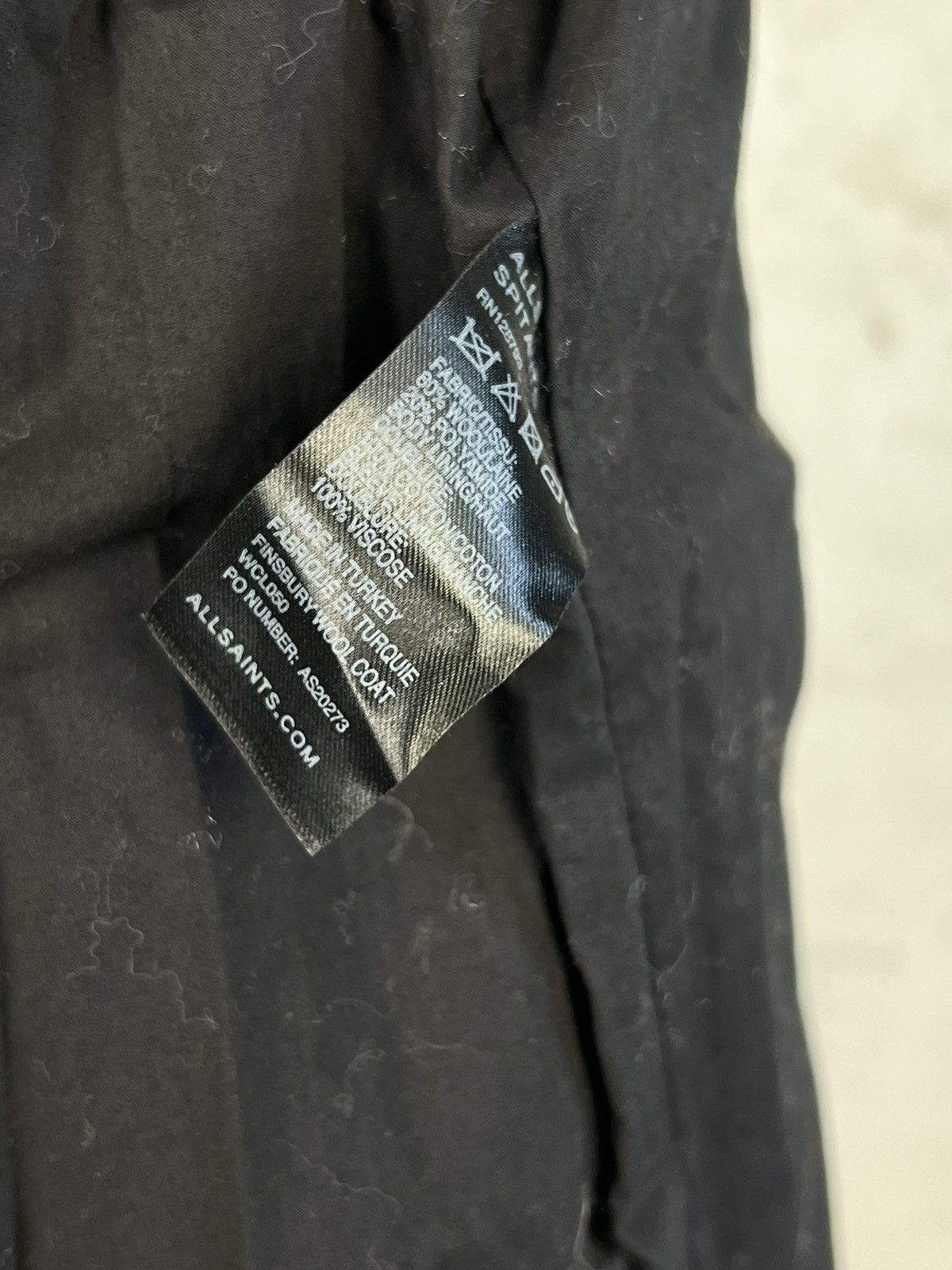 Allsaints AllSaints Wool Double Breasted Belted Coat Size 8 M - L Size M / US 6-8 / IT 42-44 - 10 Thumbnail