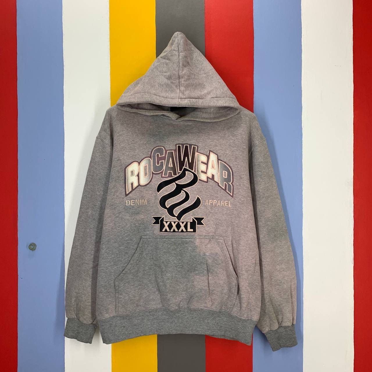 Rocawear Y2K Vintage ROCAWEAR Acid Wash Hoodie #2230/22 Size US XL / EU 56 / 4 - 1 Thumbnail