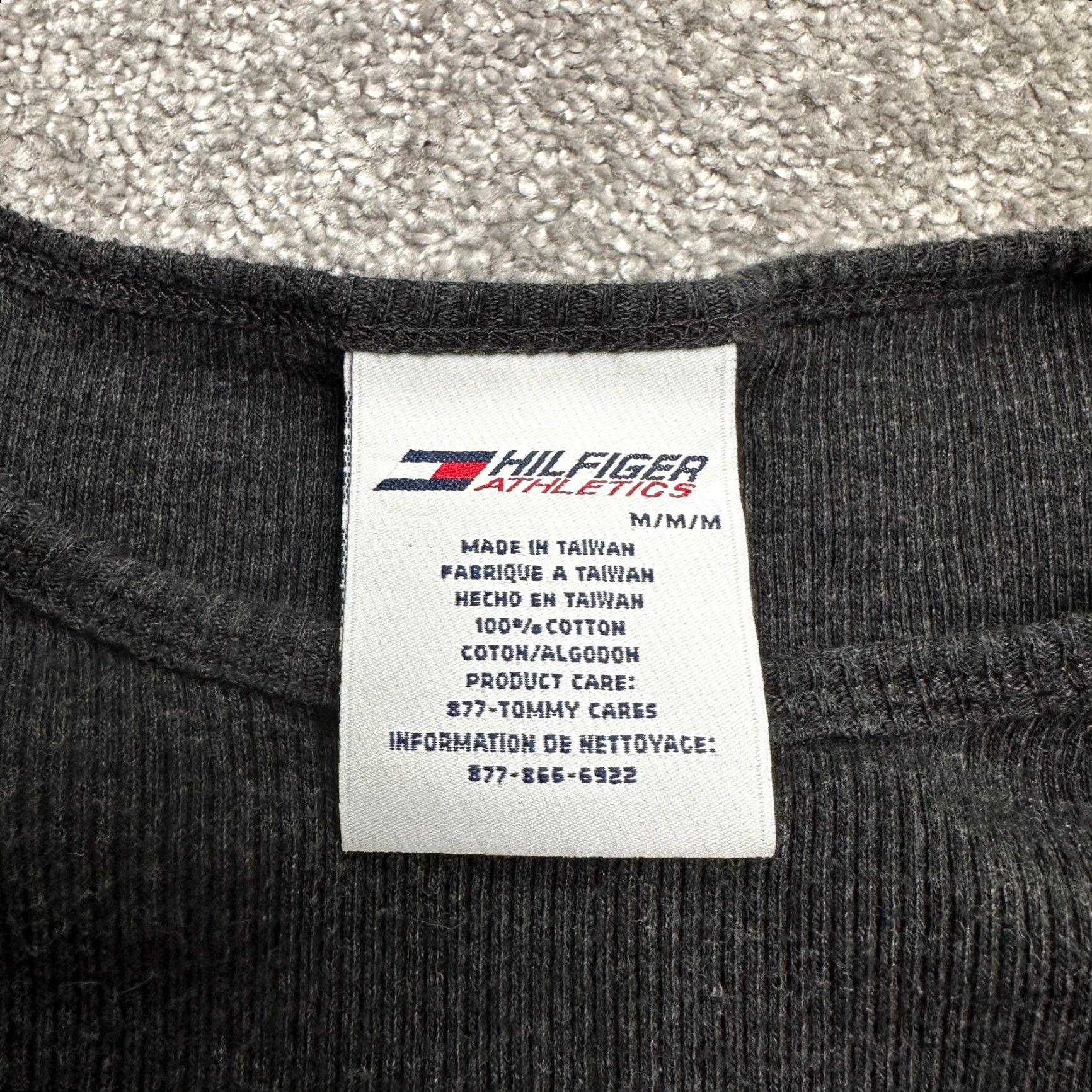 Tommy Hilfiger Tommy Hilfiger Athletics Tank Top Womens Medium Dark Gray Ribbed Knit Sleeveless Tank Size M / US 6-8 / IT 42-44 - 6 Thumbnail