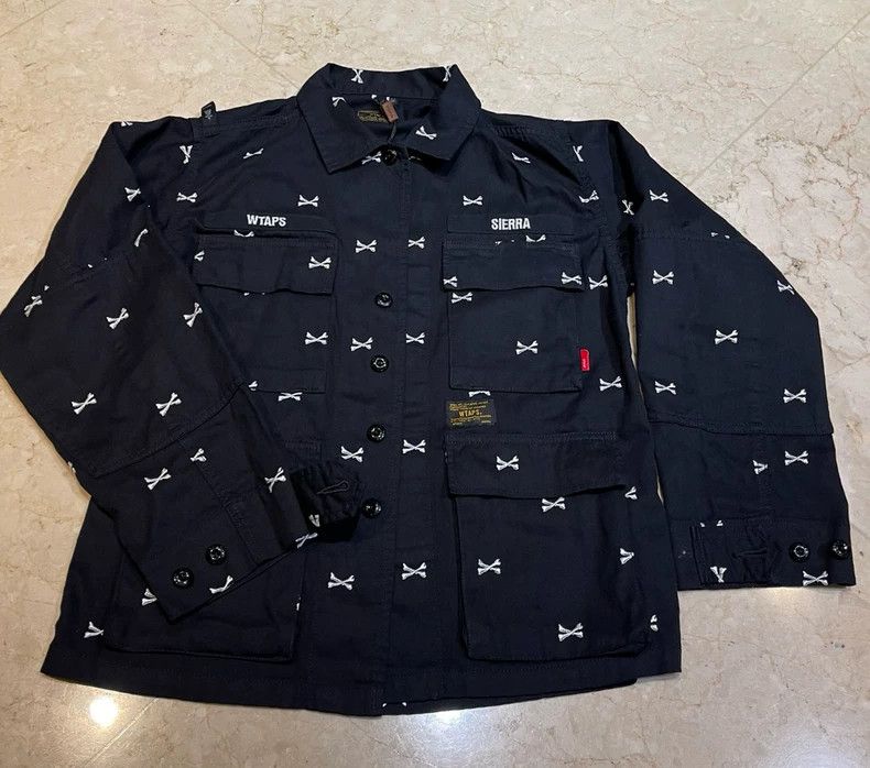 Wtaps WTAPS Bone Print Four-Pocket Shirt Size US S / EU 44-46 / 1 - 1 Thumbnail