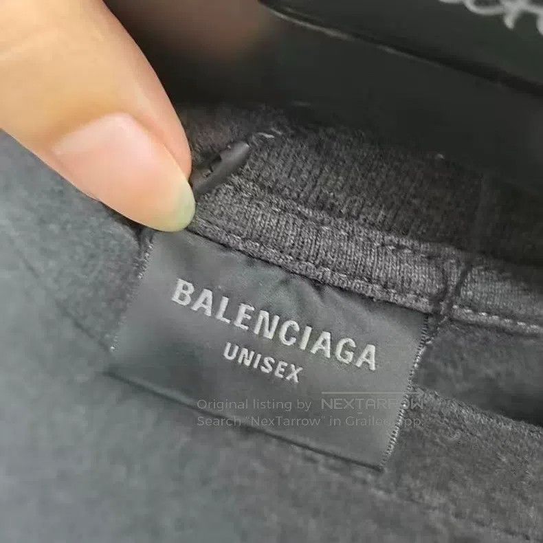 Balenciaga Balenciaga Gray Solid Color Round Neck Long Sleeve T-Shirt Size US L / EU 52-54 / 3 - 5 Thumbnail