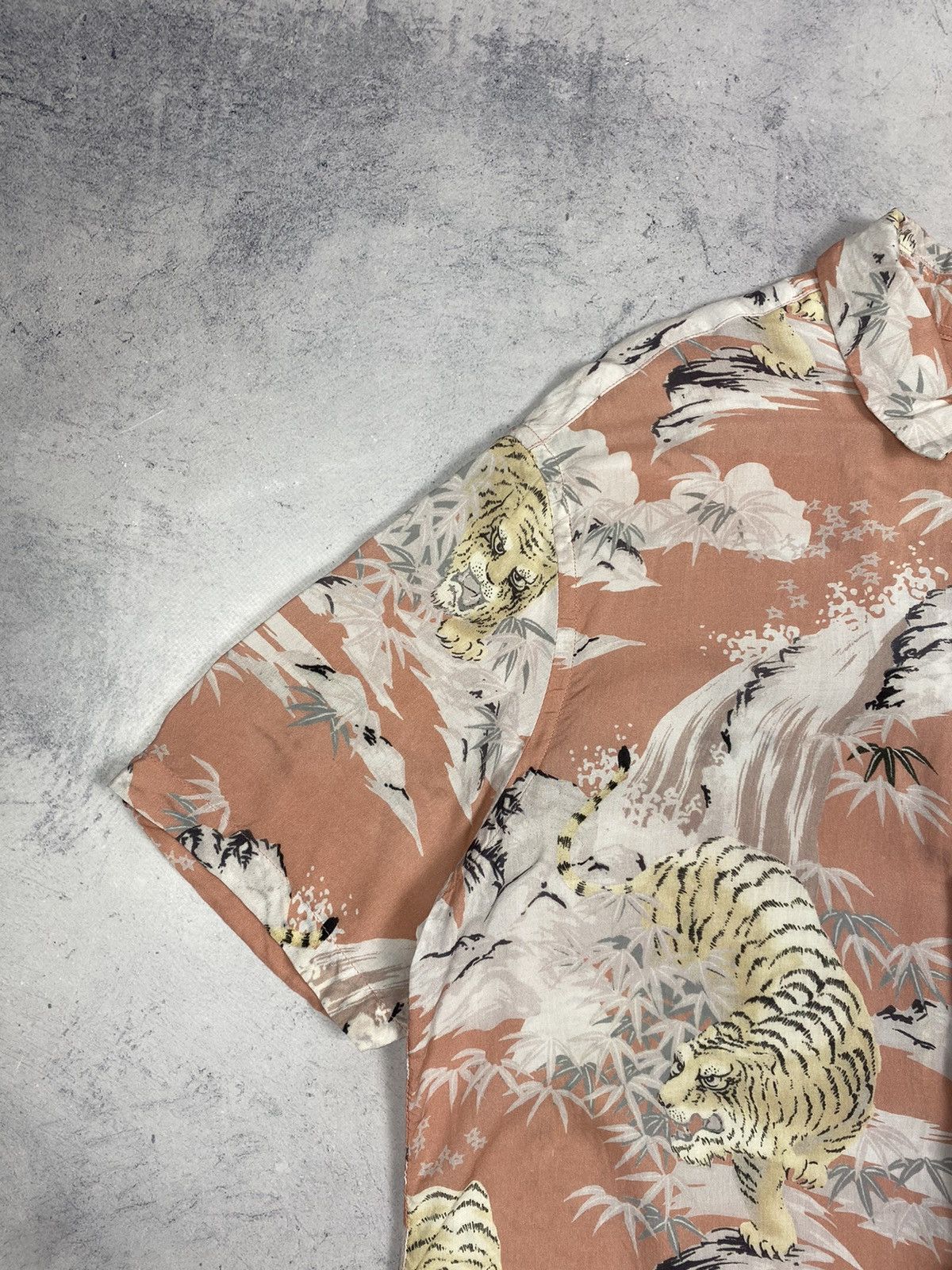 Allsaints Allsaints Tiger Floral Japanese Inspired Hawaiian Shirt Size US M / EU 48-50 / 2 - 4 Thumbnail