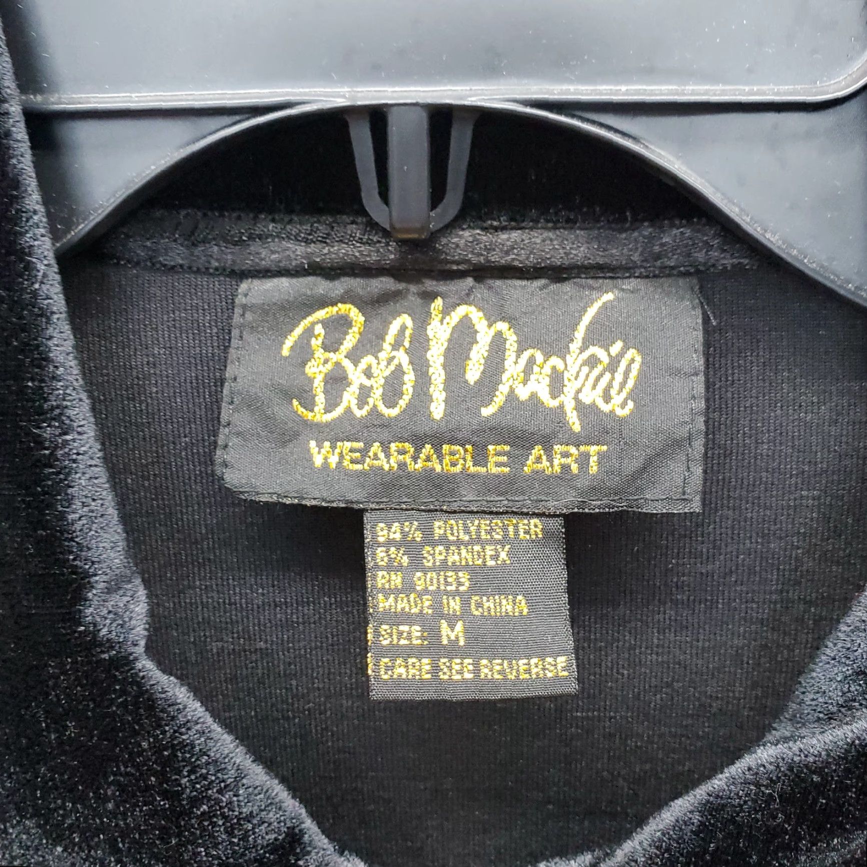 Bob Mackie Bob Mackie Wearable Art Jacket Womens M Black Embroidered Peacock Shoulder Pads Size M / US 6-8 / IT 42-44 - 5 Thumbnail