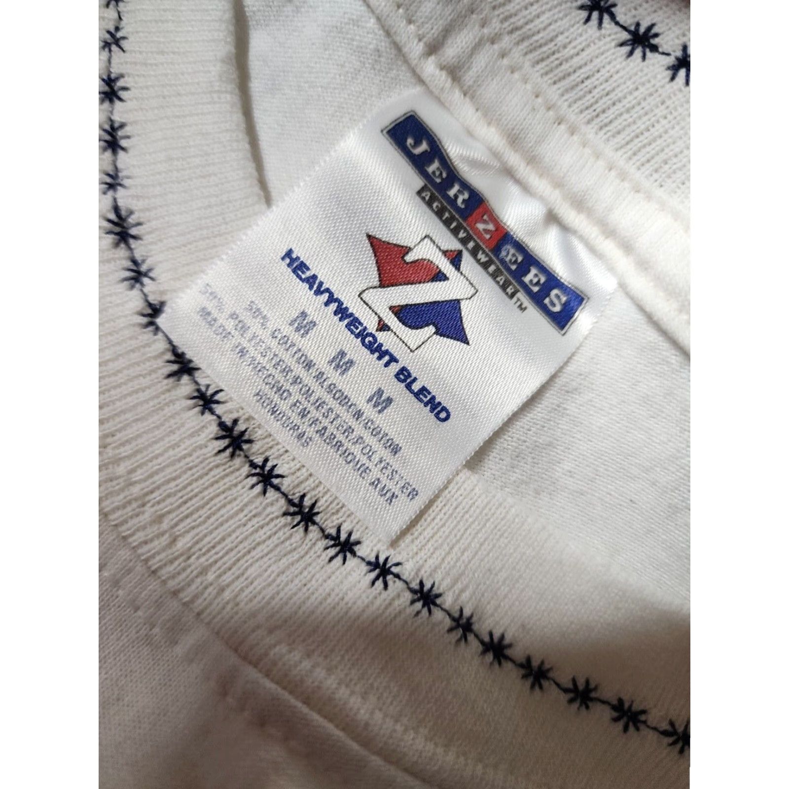 Fruit Of The Loom VINTAGE 90s Fruit of the Loom M Patchwork T-Shirt Beige Cotton Blend Arts & Crafts Womens Size M / US 6-8 / IT 42-44 - 5 Thumbnail