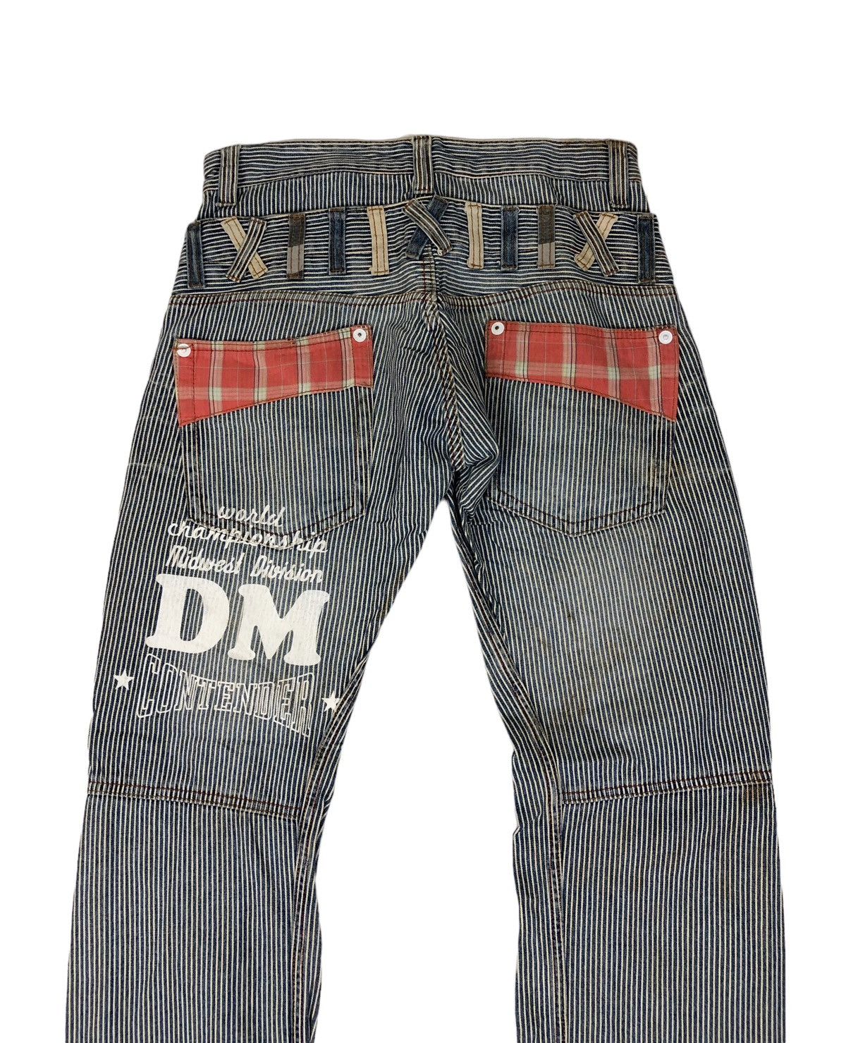 Japanese Brand Double Waisted Japanese Brand Dominate Hickory Stripe Jeans Size US 30 / EU 46 - 8 Thumbnail