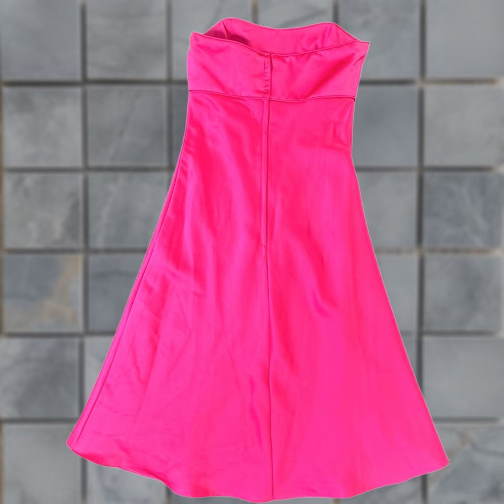 strapless open back dress Bailey Gown Hot Pink – Borrowed Style main image 0