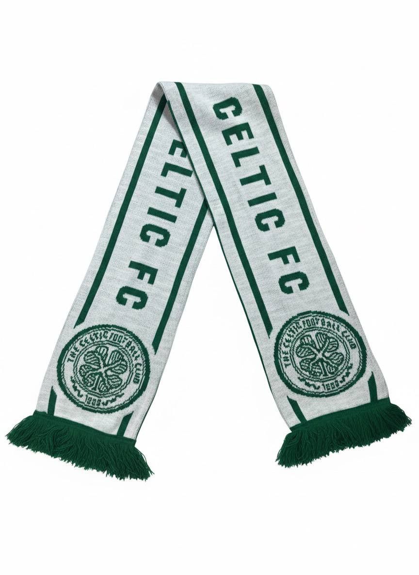 Vintage Official Celtic FC Knit Scarf – Green/White Bar Scarf Size ONE SIZE - 4 Thumbnail