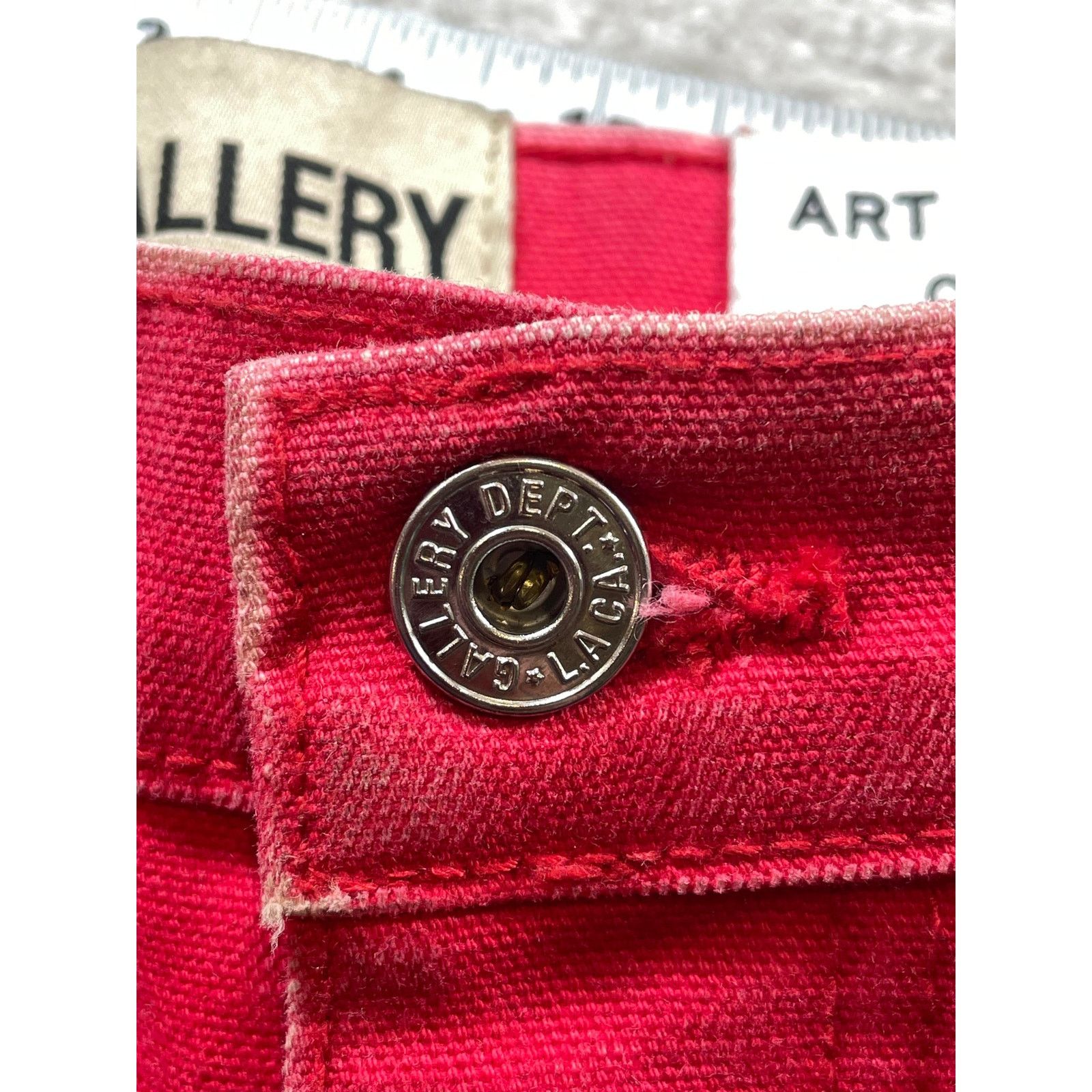 Gallery Dept. Gallery Dept Carpenter Paint Splatter Red Jean Shorts Size US 30 / EU 46 - 3 Thumbnail