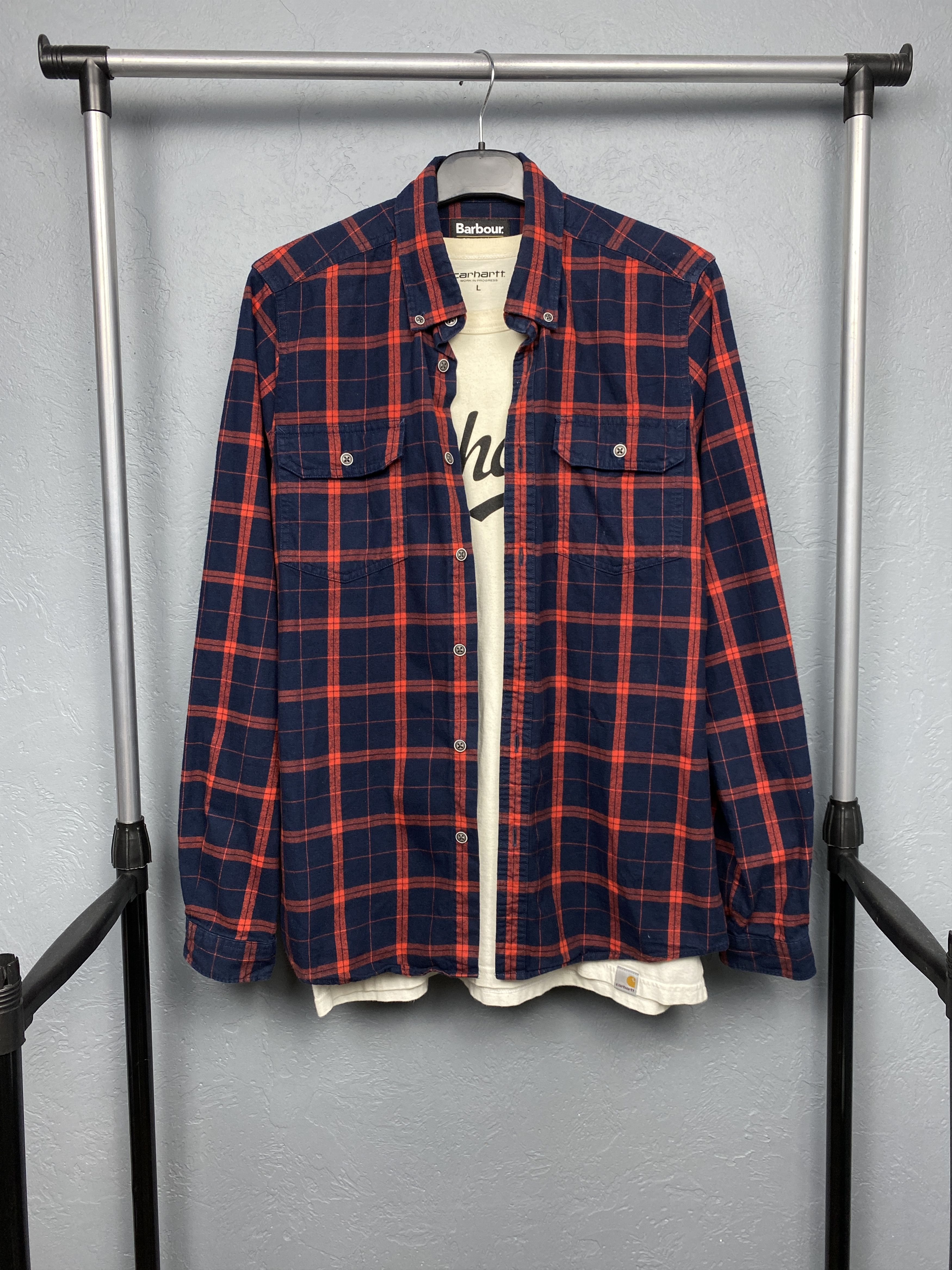 Barbour Barbour International Mens Flannel Plaid Shirt Size US S / EU 44-46 / 1 - 1 Thumbnail