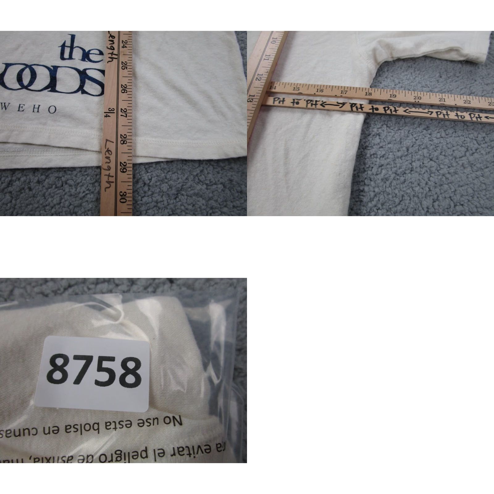 Vintage VINTAGE The Woods WeHo Shirt Hemp Zoo Mens S Ivory Crew Neck Short Sleeve Jersey Cotton Blend Hemp Hippie Santa Monica Cannabis 90s? Size US S / EU 44-46 / 1 - 8 Thumbnail